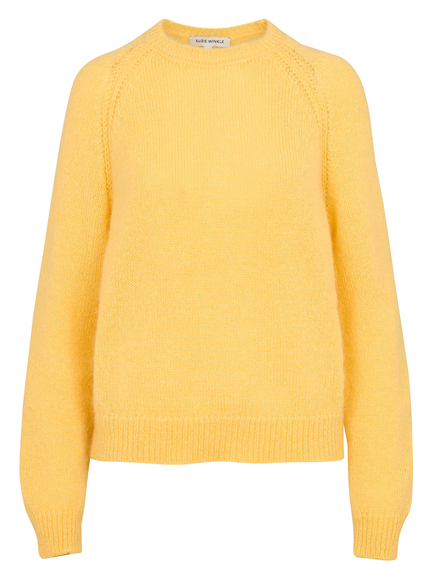 Rechte trui van gemengde mohair SUZIE WINKLE Geel