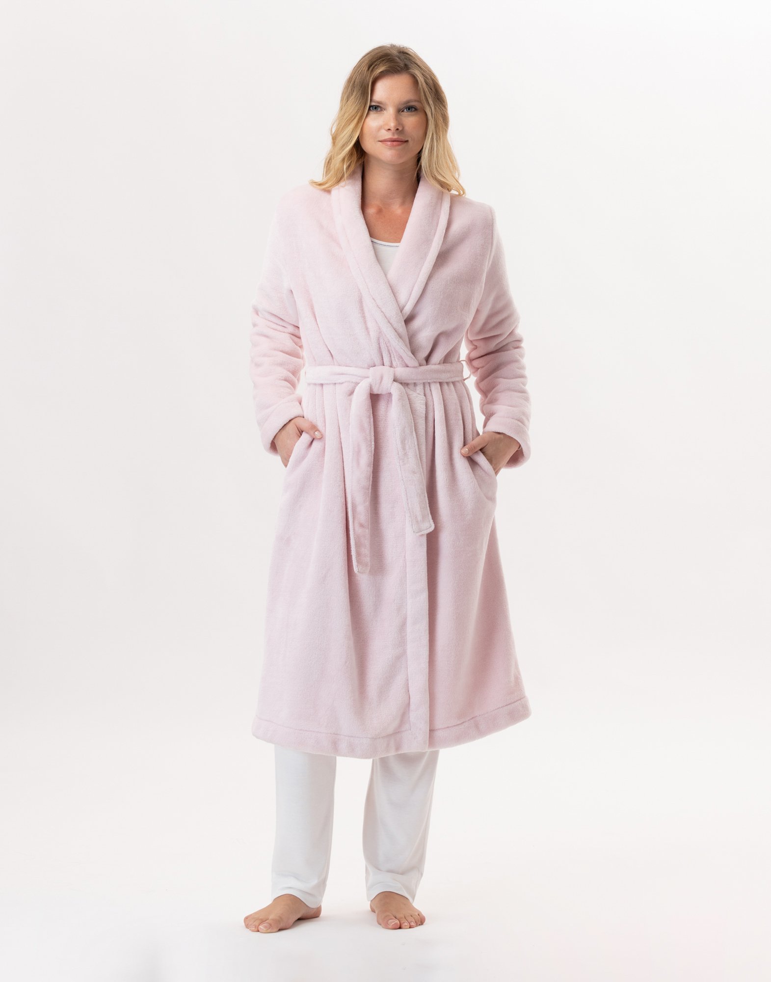 Plush Flannel Robe LE CHAT Pink