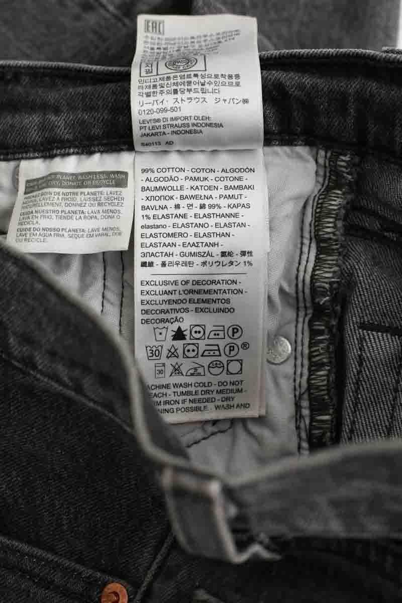 Cotton skinny jeans LEVI'S - Seconde main Black