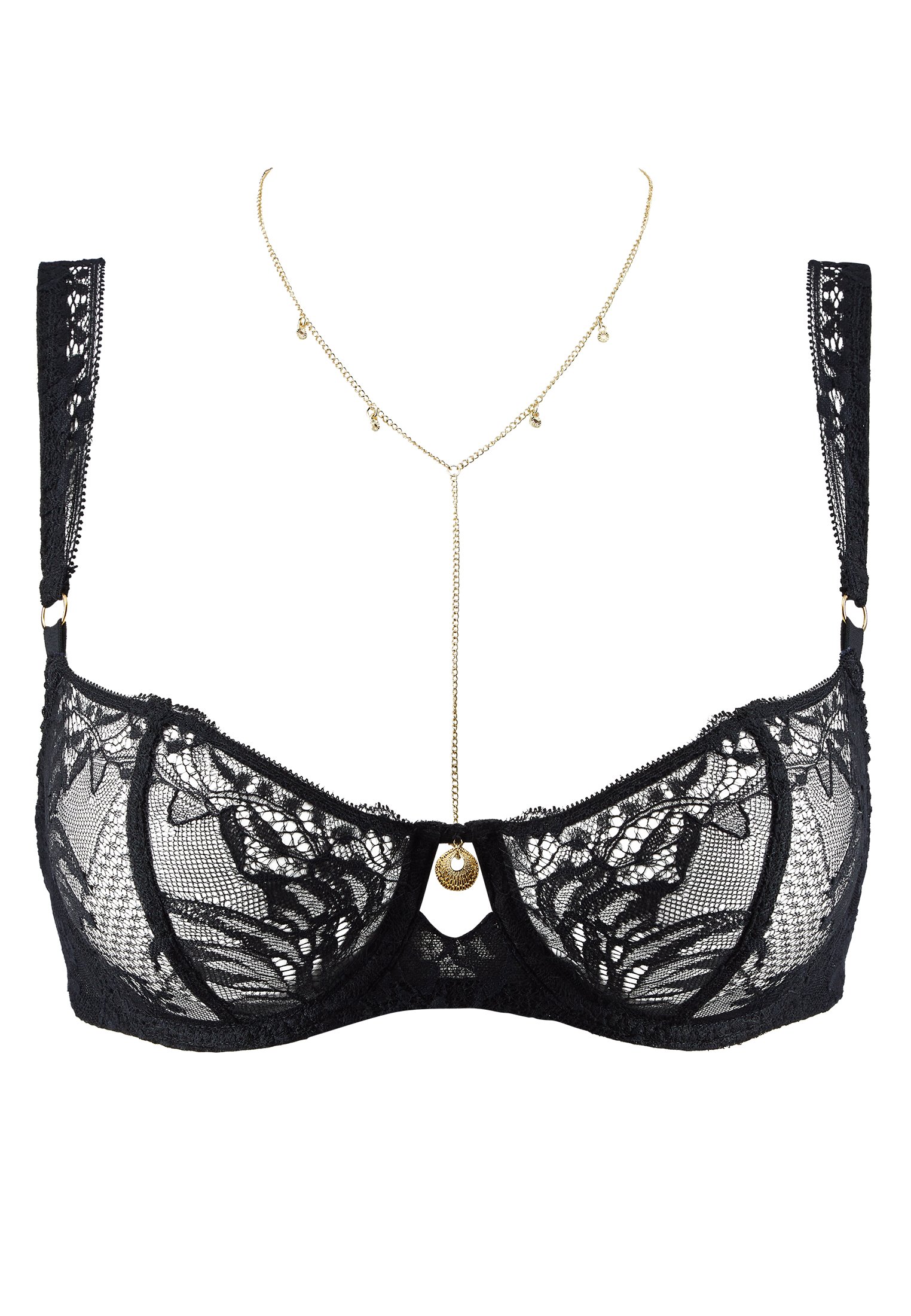 A Fleur De Toi demi-cup bra AUBADE Black
