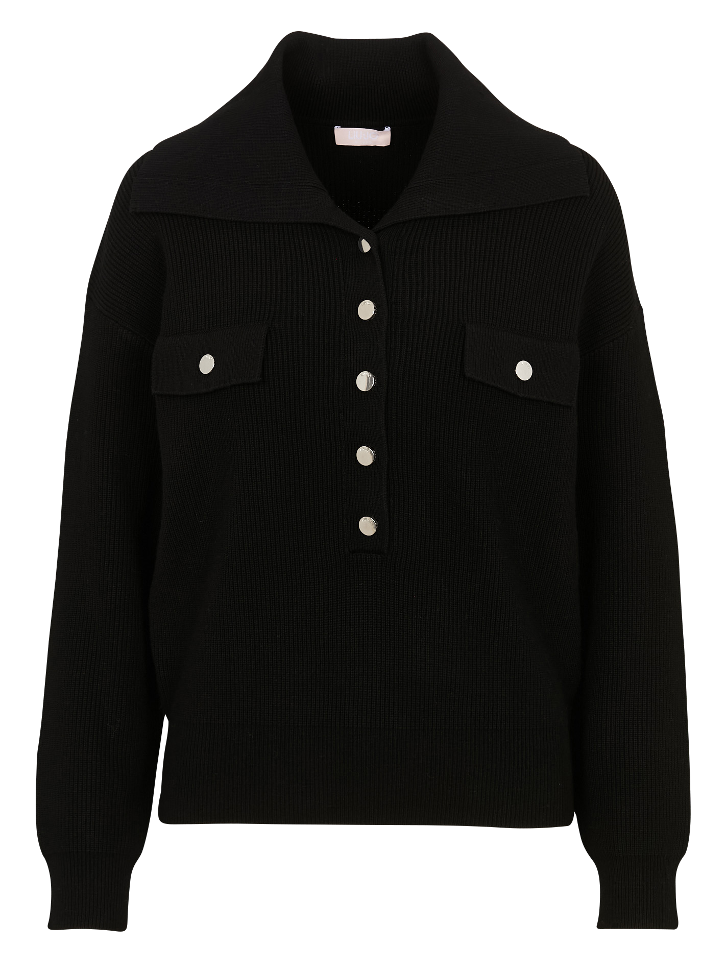 Pull maxi col  LIU JO Noir