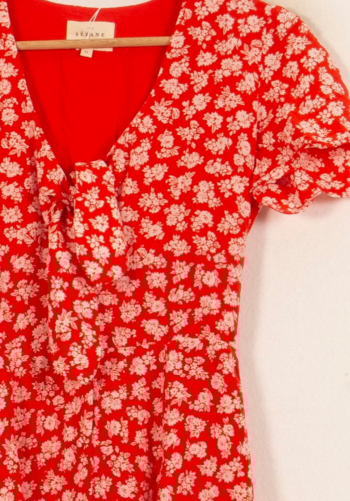 Midi dress SEZANE - Seconde main Red