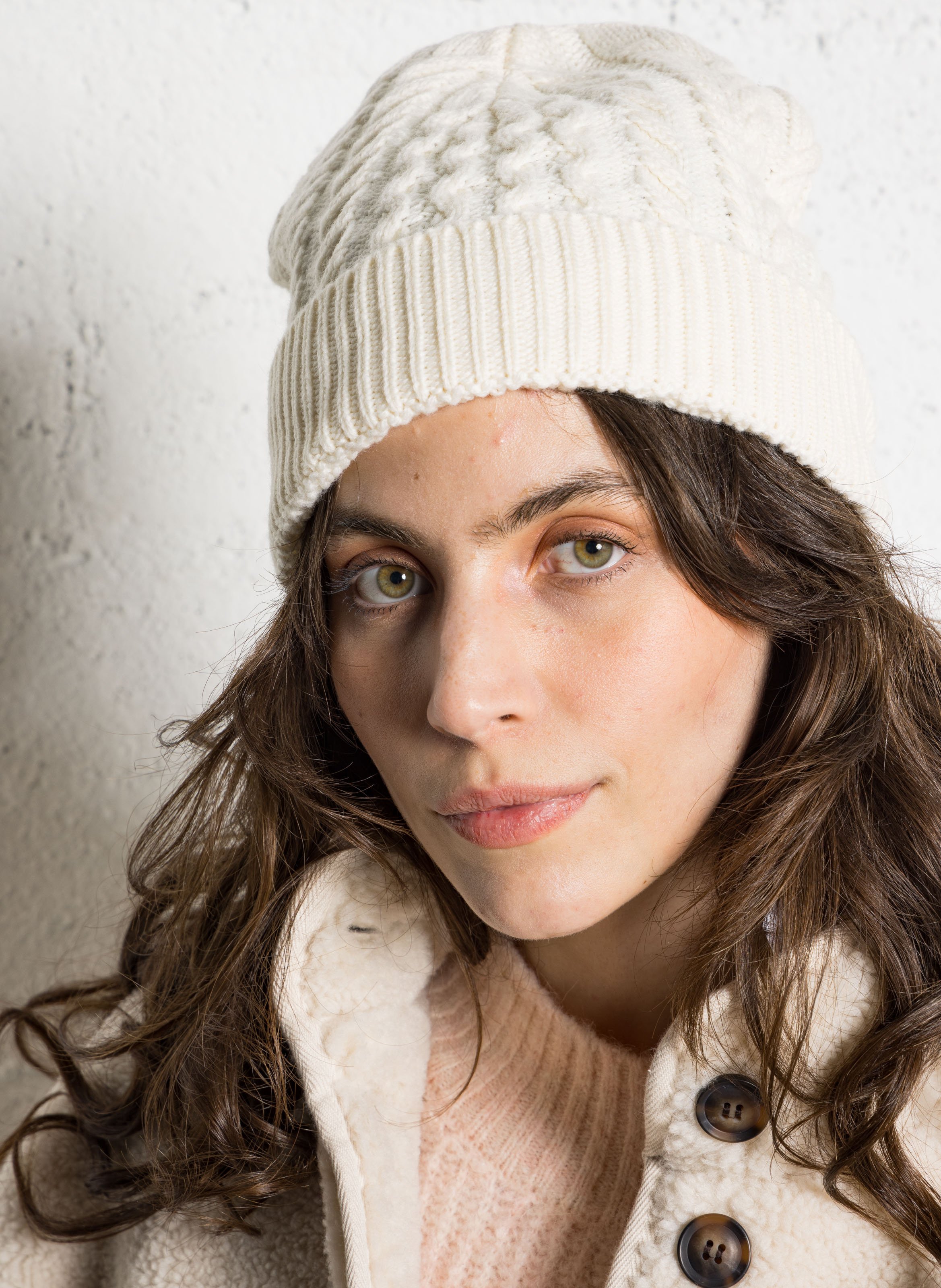 Screen-printed wool-blend hat MAISON 123