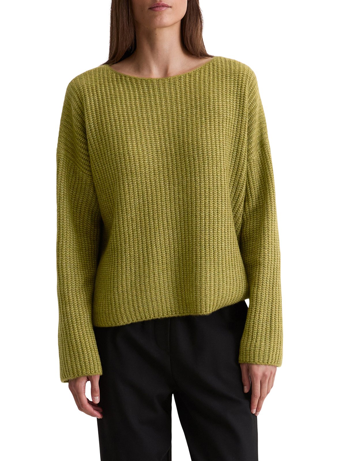 Suéter holgado de lana mixta MARC O'POLO Caqui