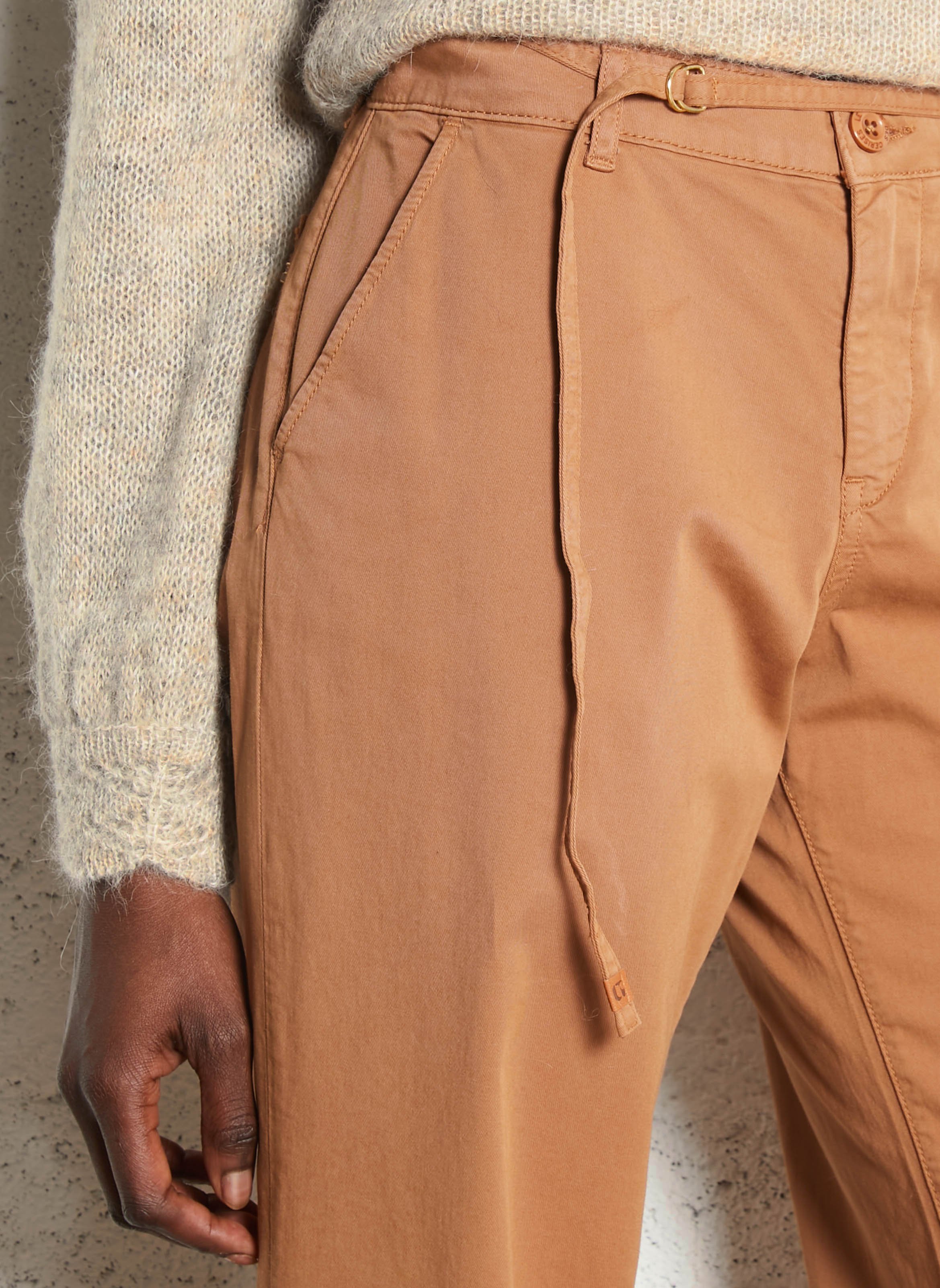 Cotton-blend bucket hat LE TEMPS DES CERISES Brown