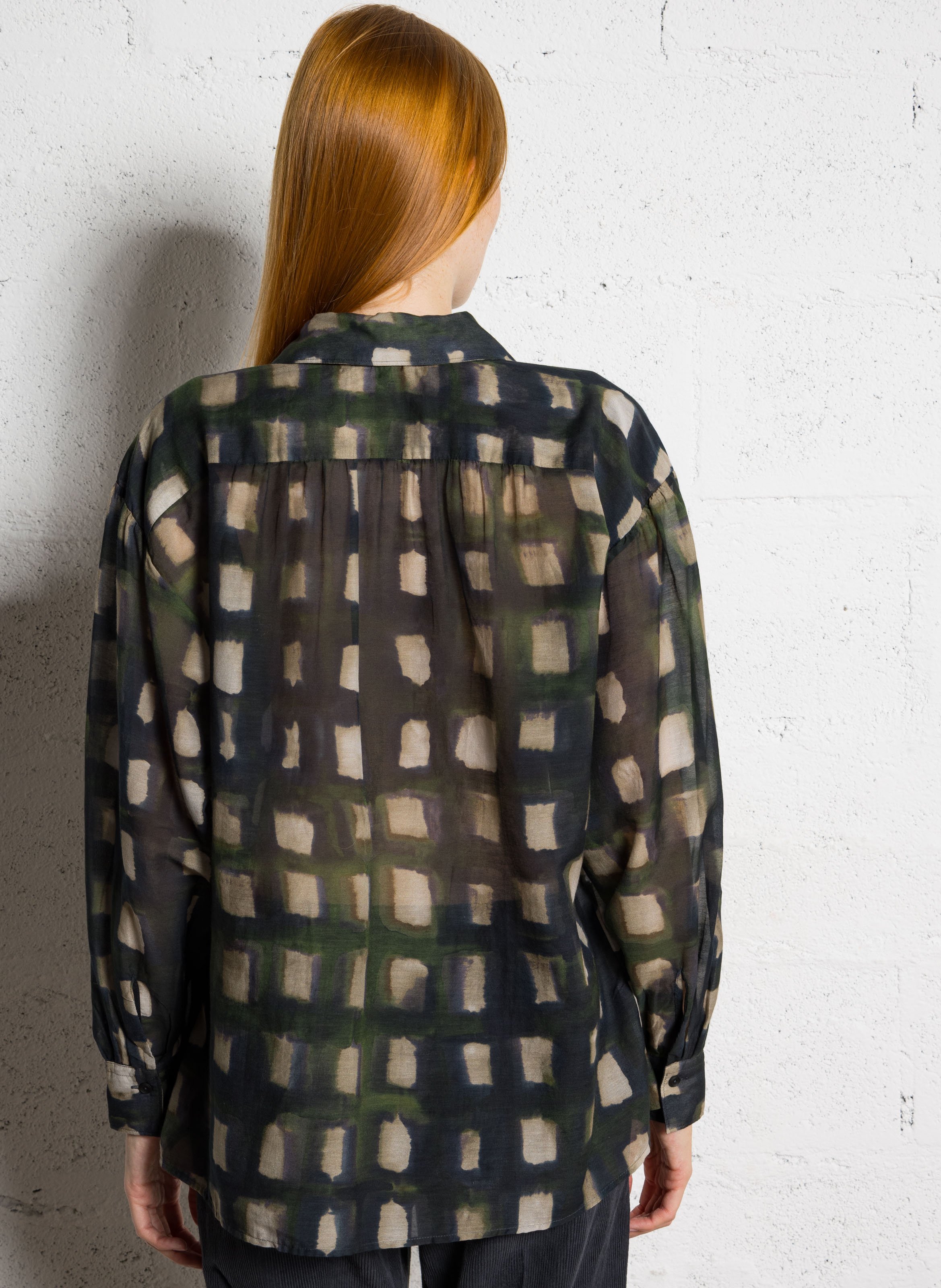 Blouse oversize en coton mélangé DIEGA Beige