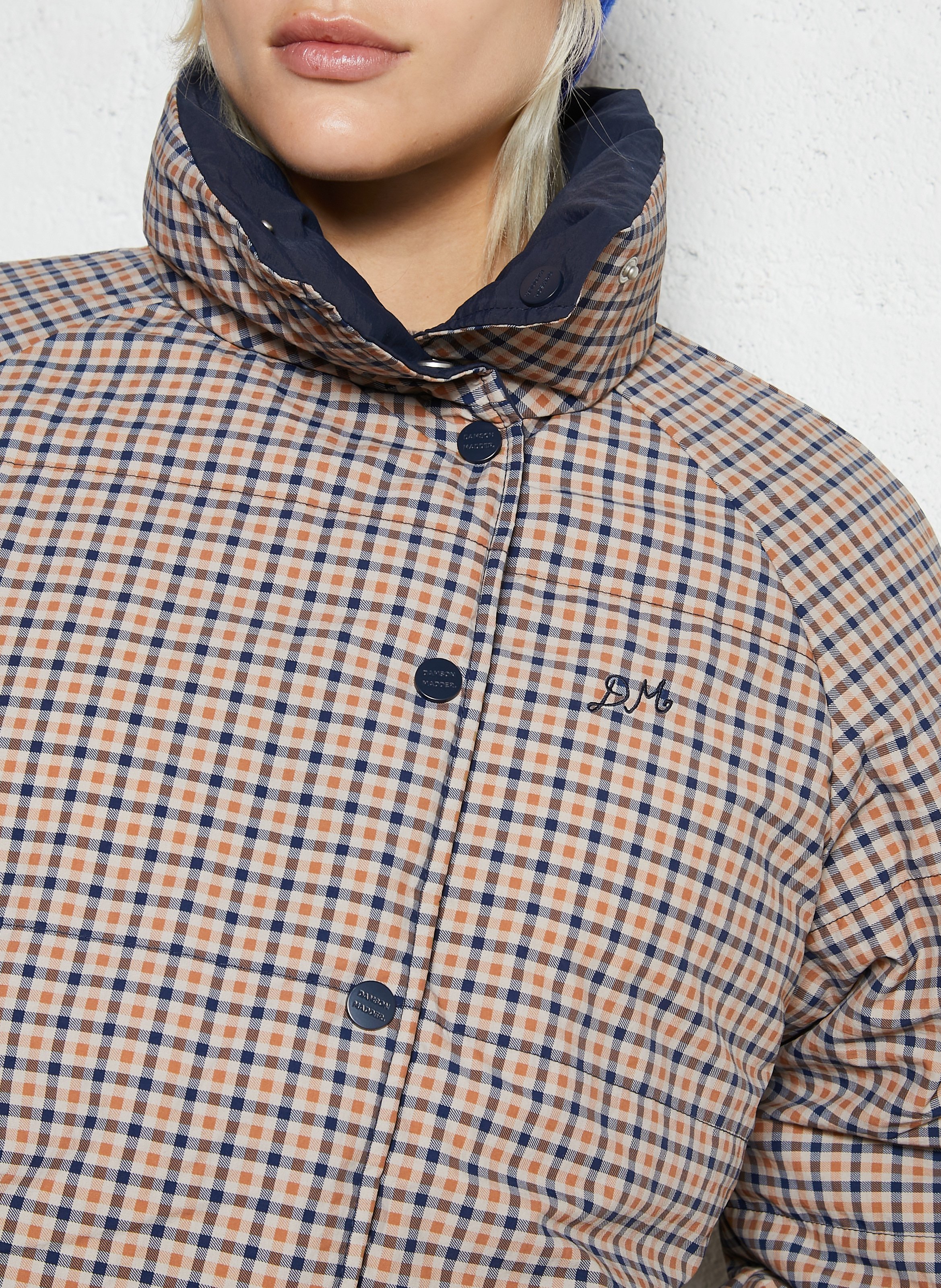 Oversized padded jacket with high neck DAMSON MADDER Blue