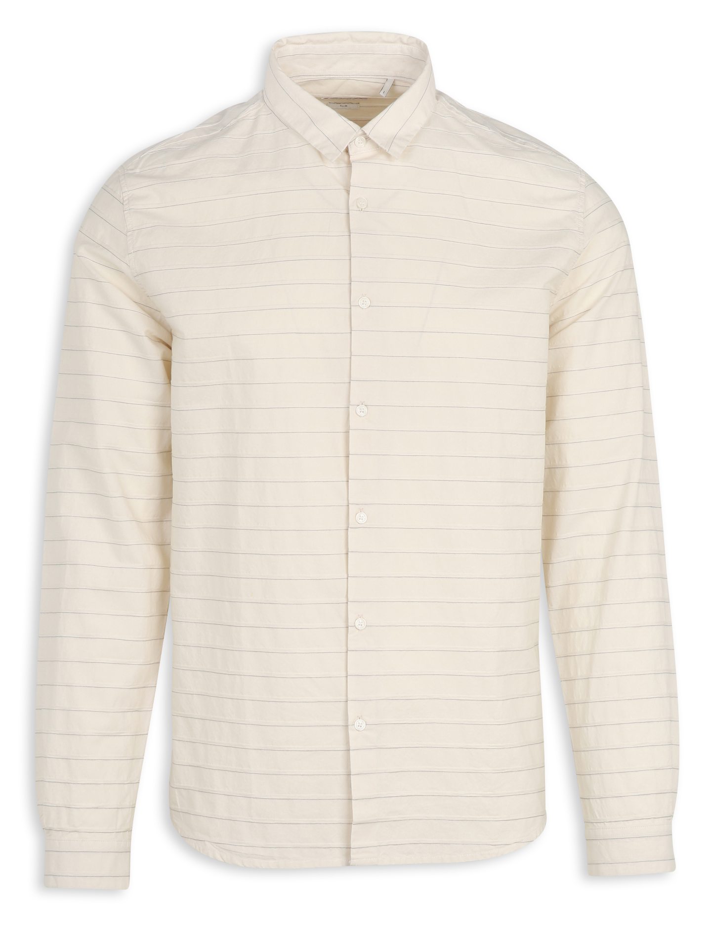 Straight shirt with pinstripes IKKS White