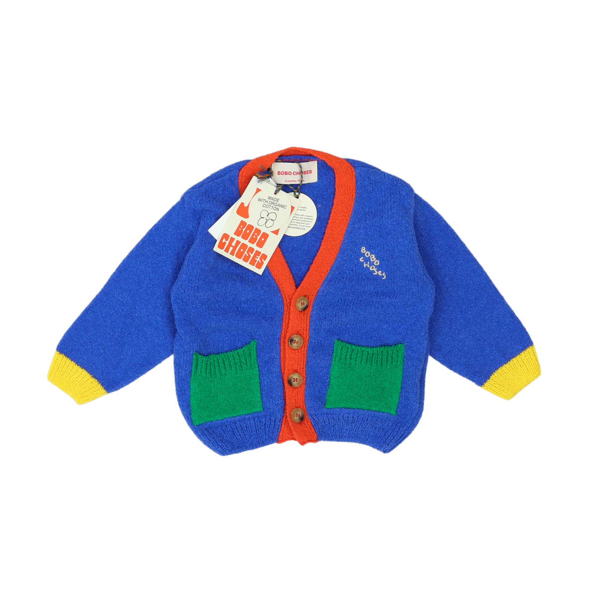 Blue baby cardigan - 9 months BOBO CHOSES - Seconde Main Blue