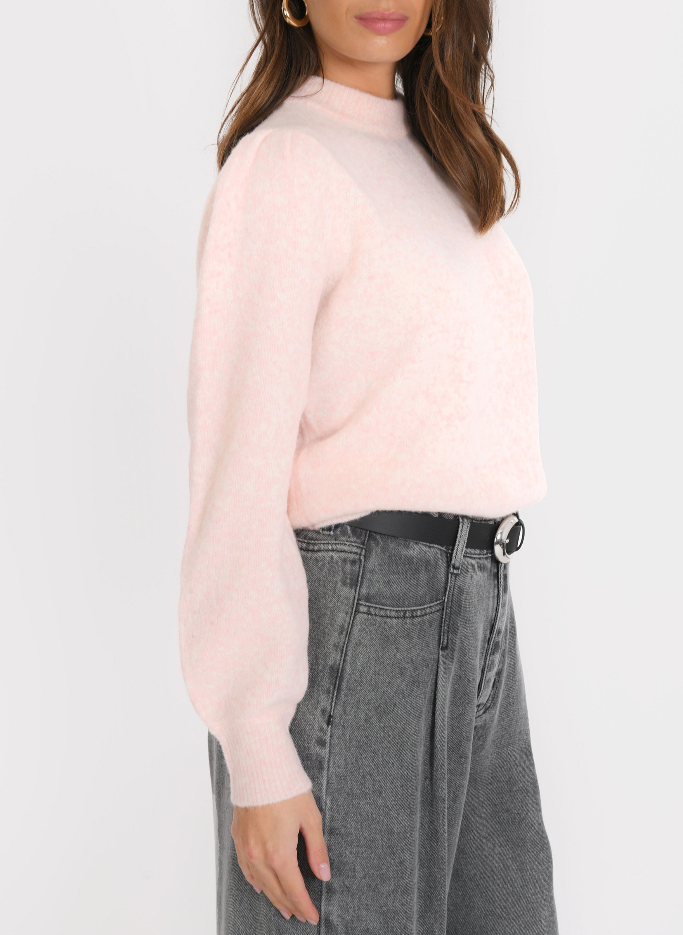 Pull col rond  KOOKAI Rose