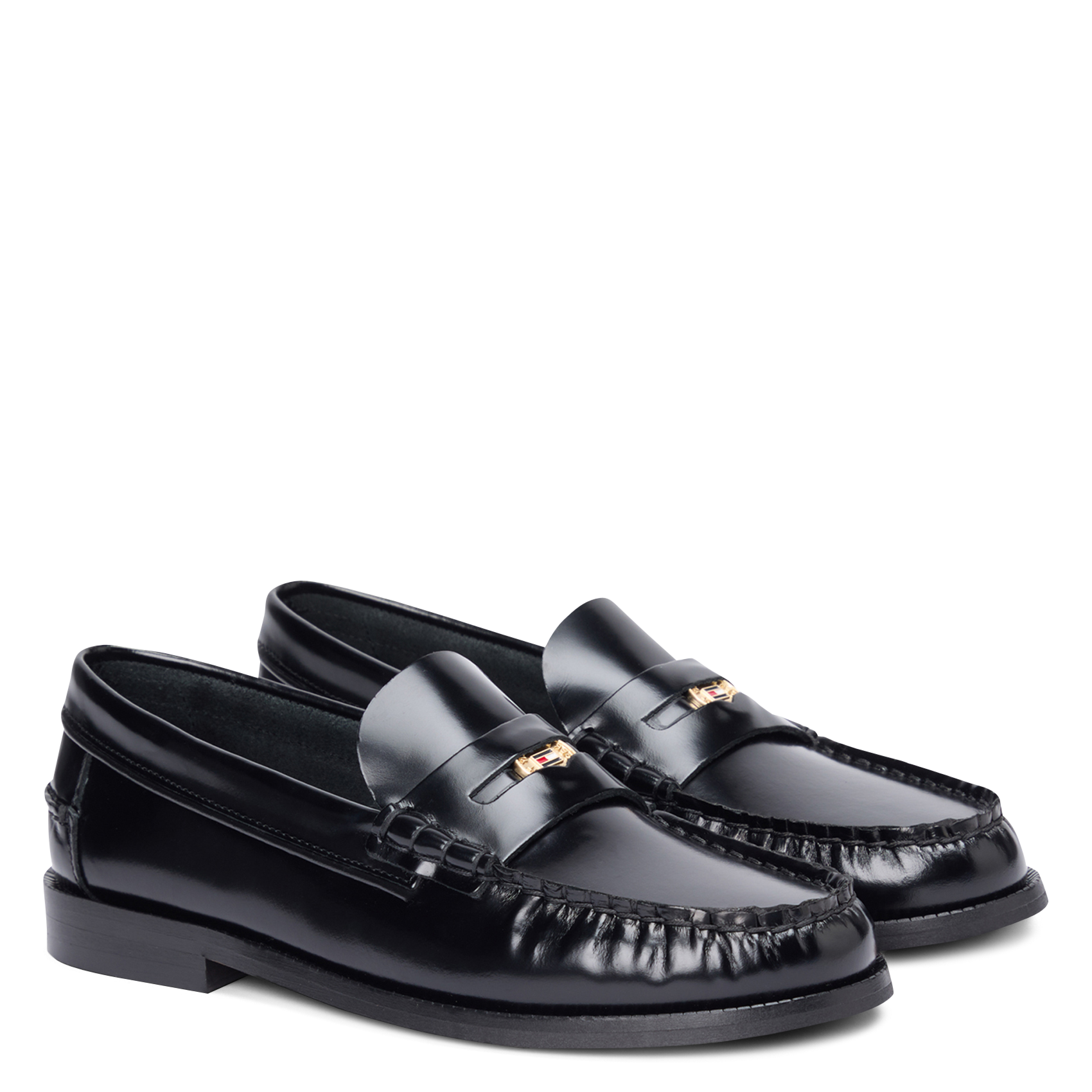 Mocassins en cuir TOMMY HILFIGER Noir