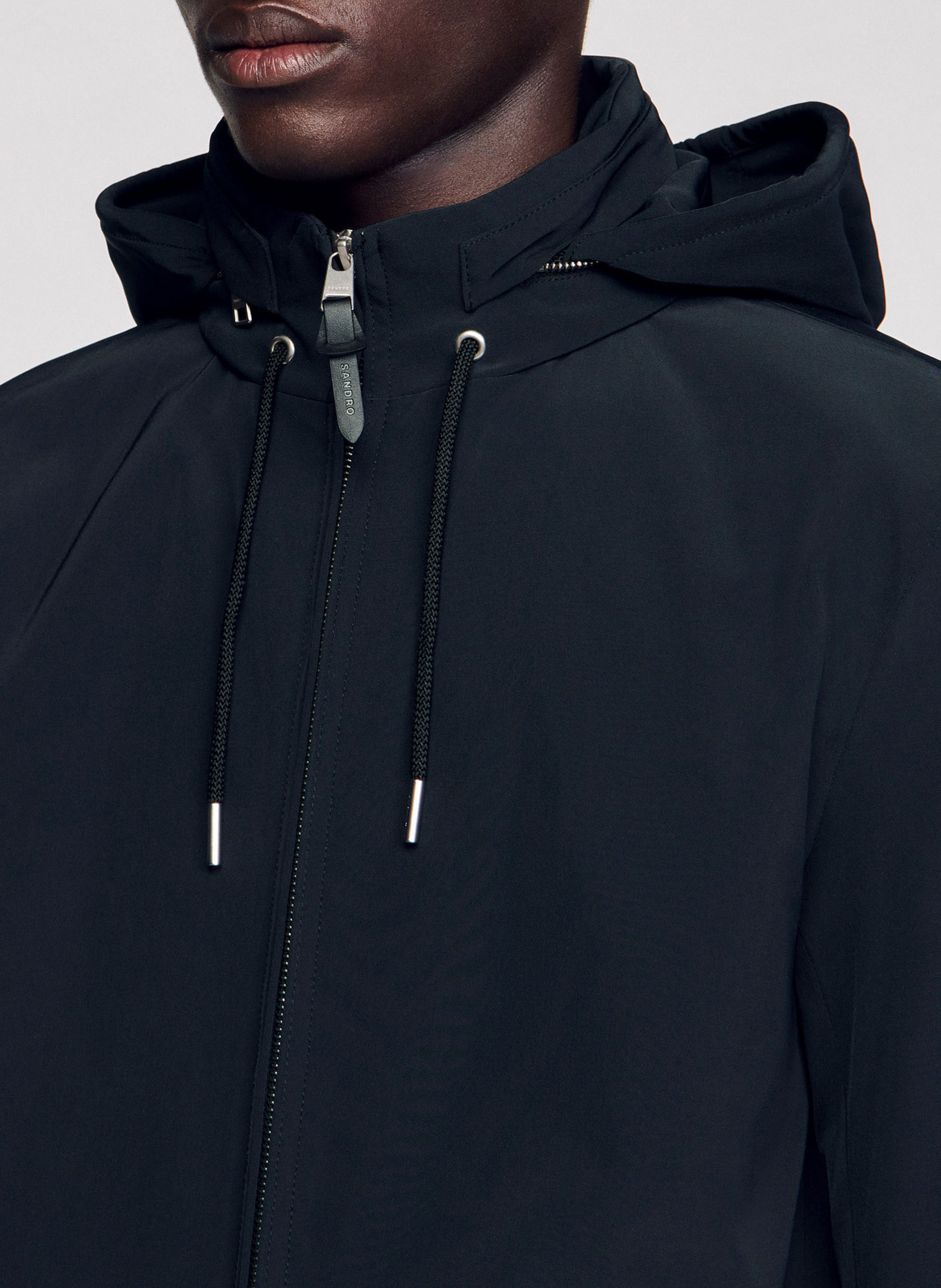 Blouson à capuche SANDRO Blue