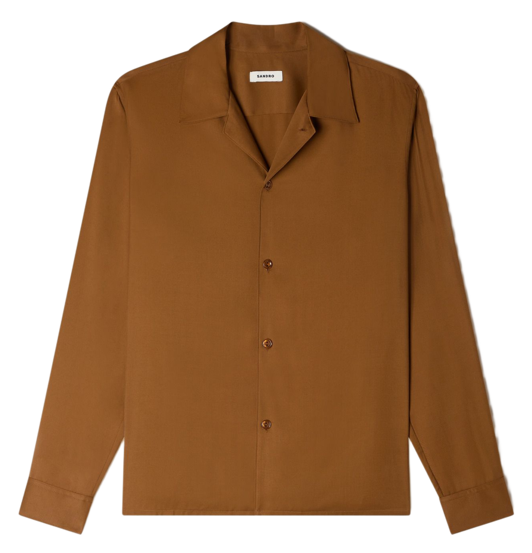 Chemise fluide regular-fit  SANDRO Marron