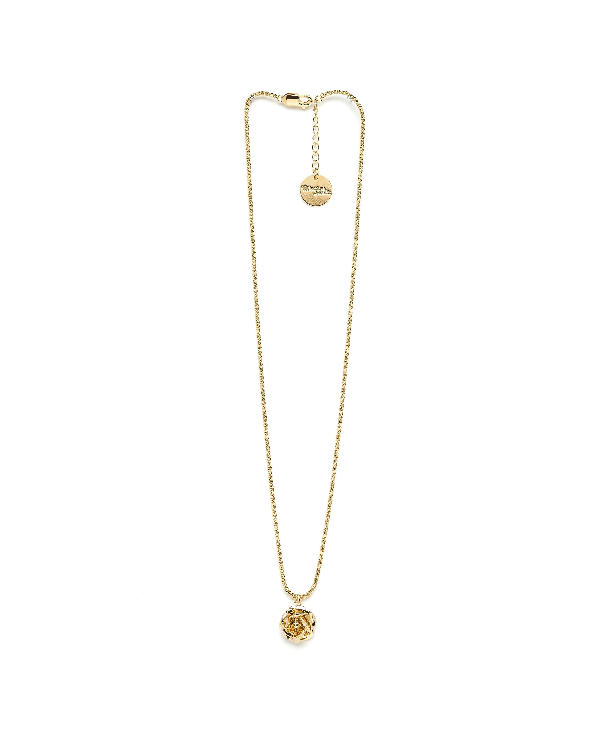 Gold-plated flower necklace Golden