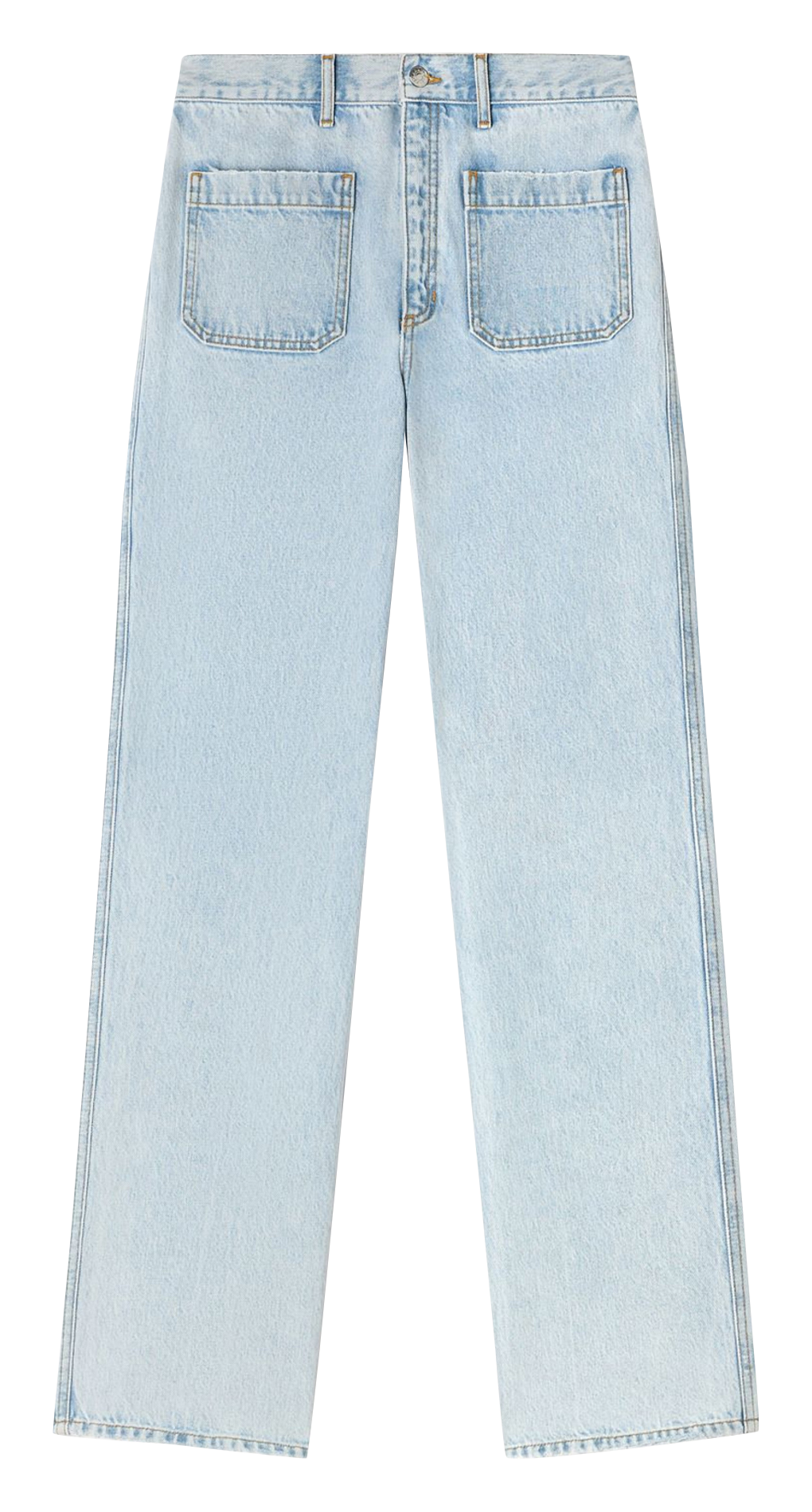 Jean droit en coton SANDRO Bleu