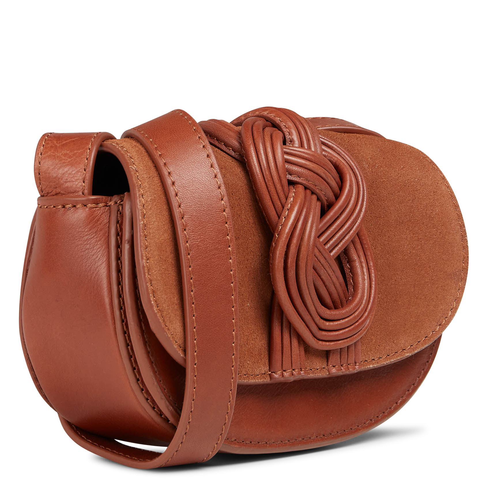 Sac bandoulière en cuir MAISON 123 Beige