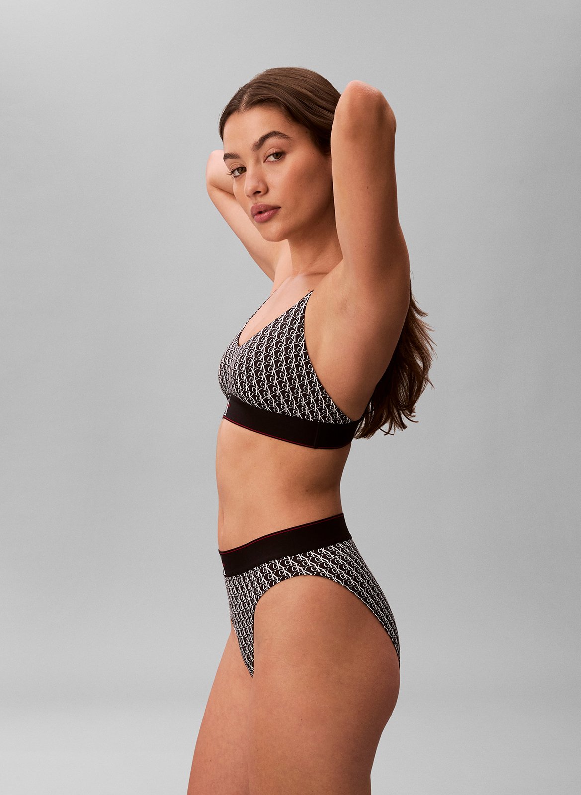 Culotte taille mi haute élastique CALVIN KLEIN UNDERWEAR Noir