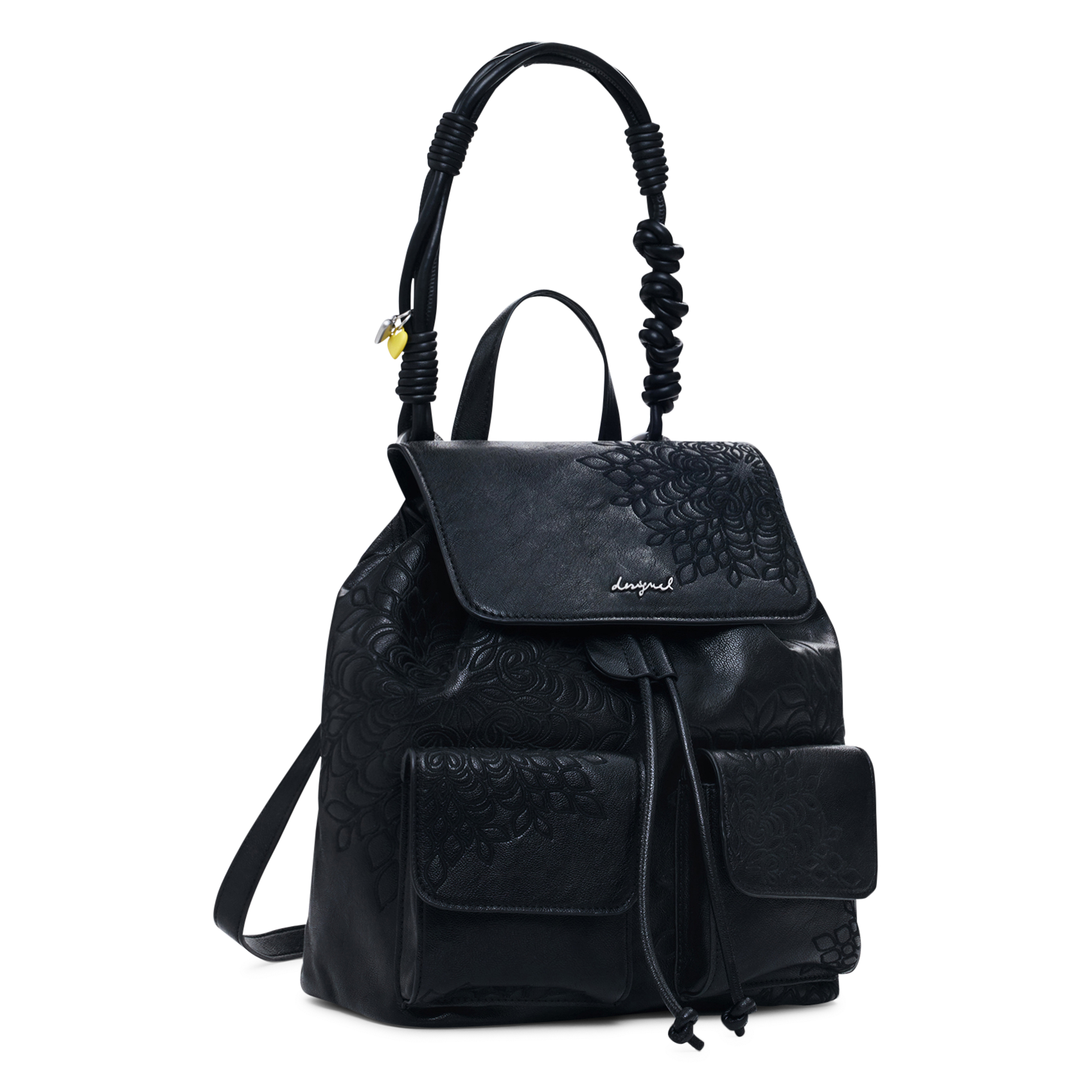 Rucksack mit Blumenmuster DESIGUAL Schwarz