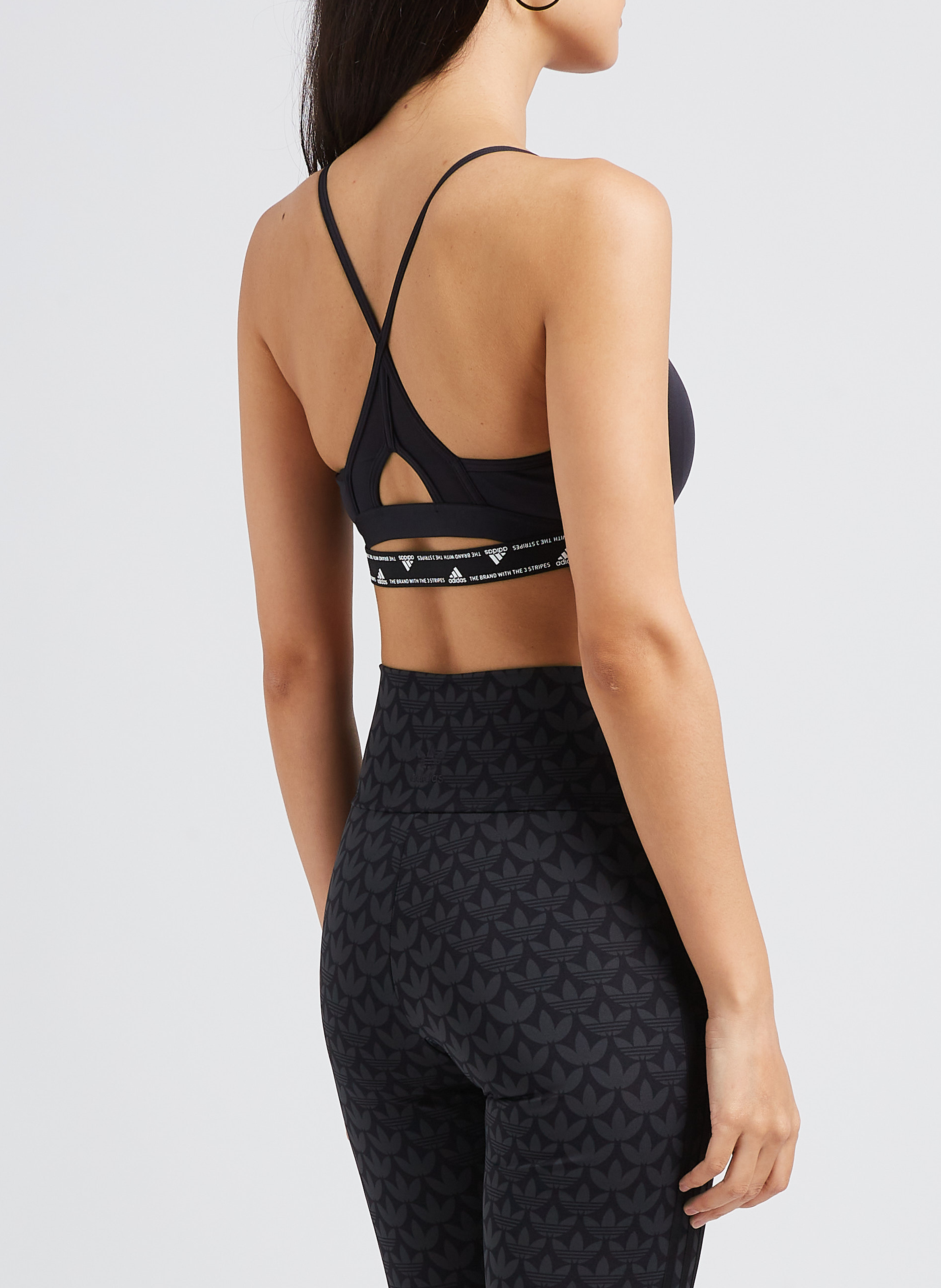 Brassière de sport  ADIDAS Noir