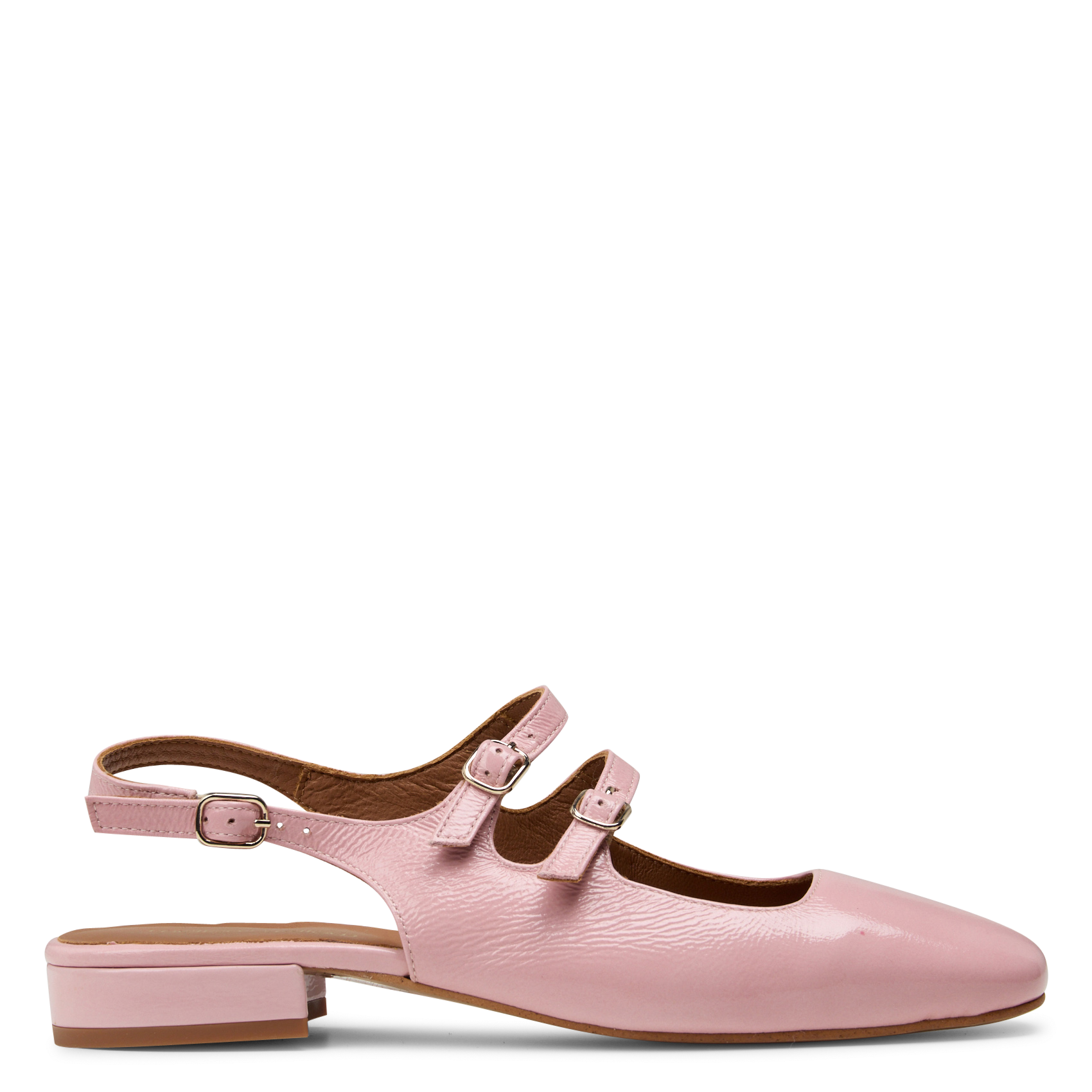 Spangenpumps aus Lackleder MELLOW YELLOW