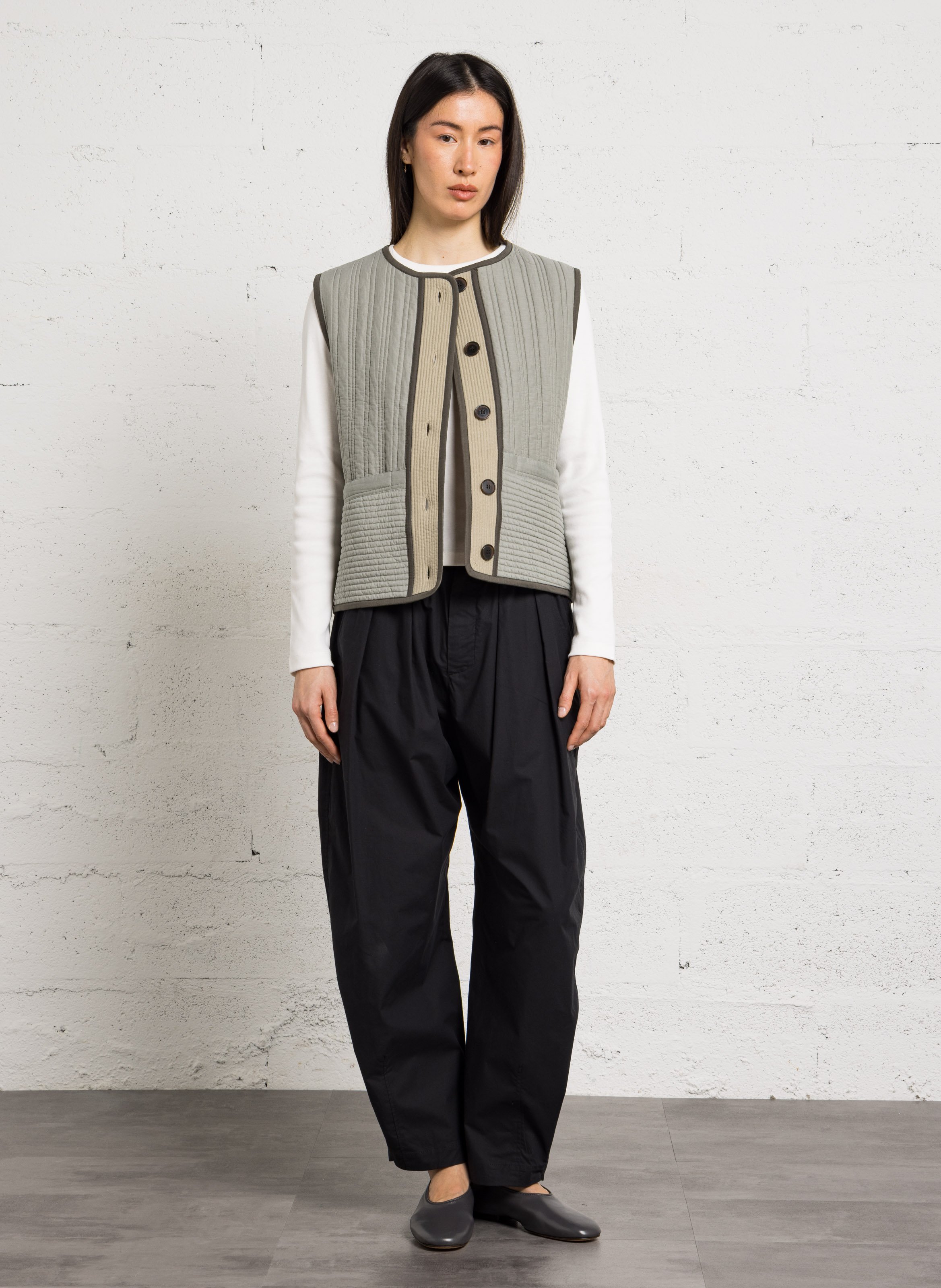 Jacke mit rundem Kragen SOEUR Grun