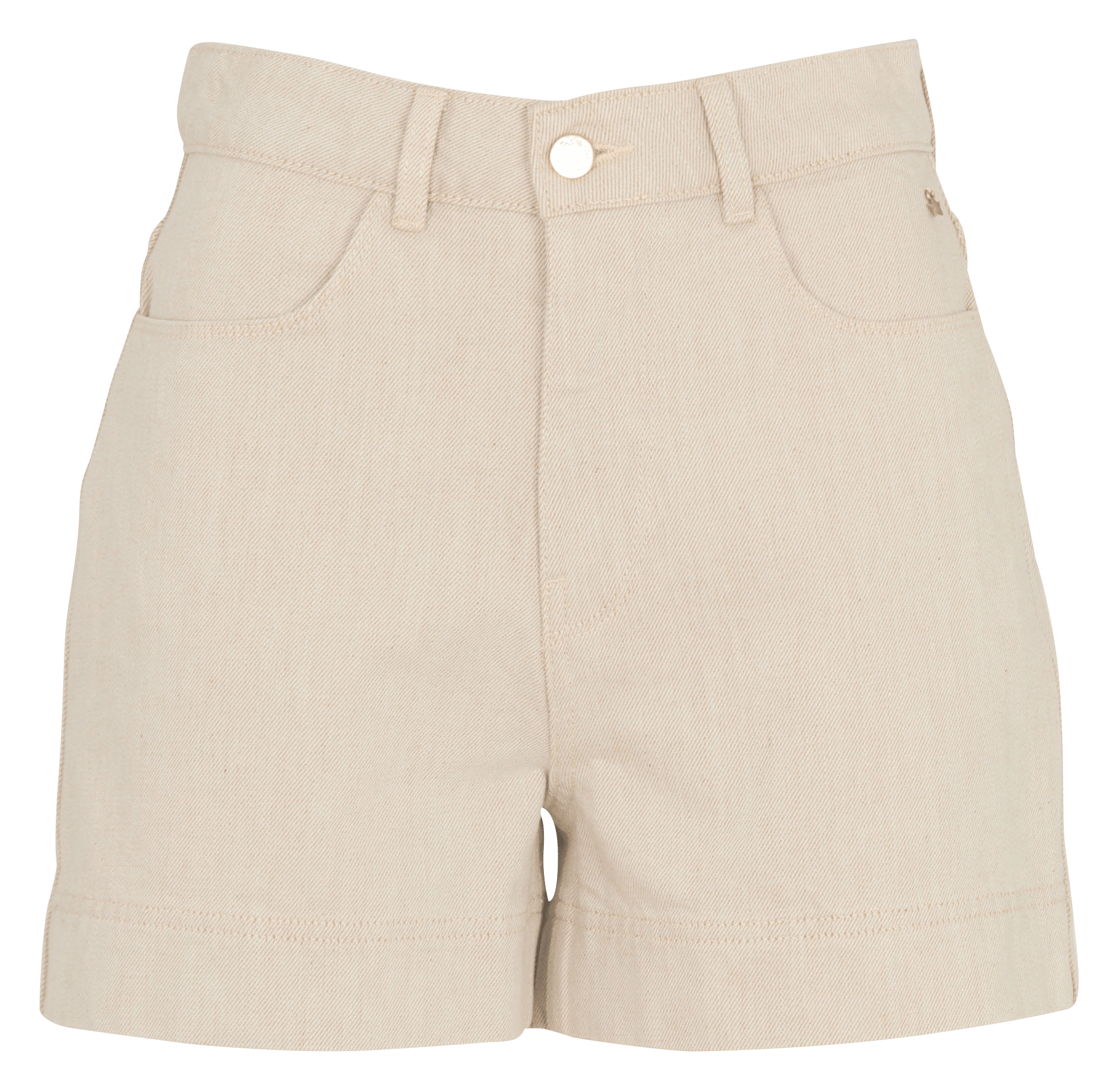 Short droit en denim DES PETITS HAUTS Beige