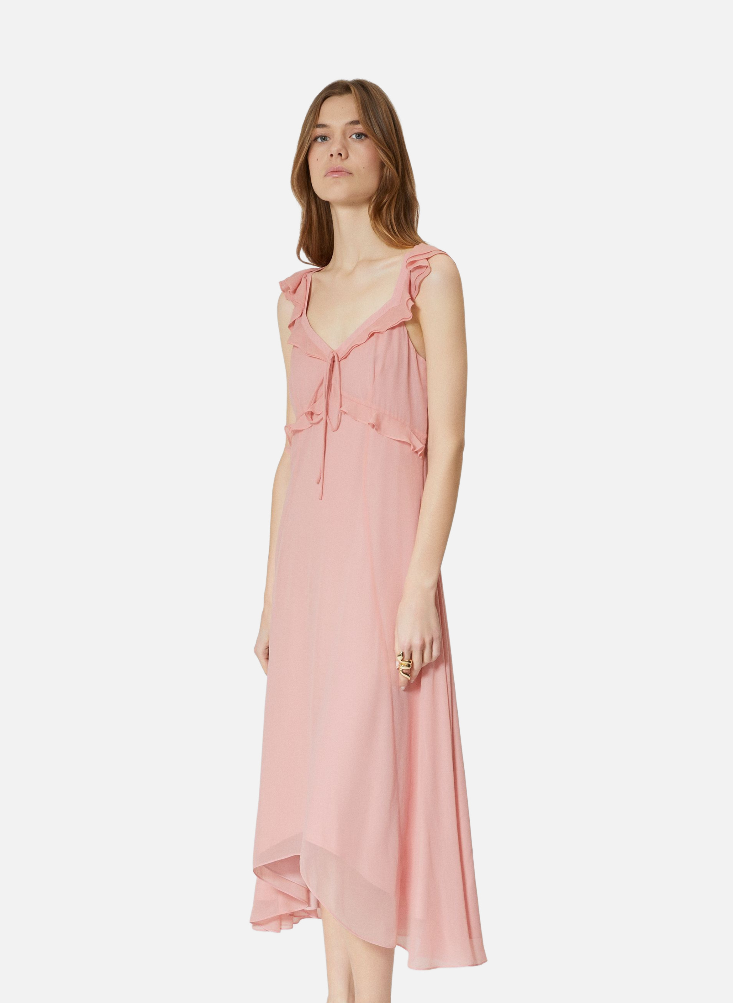 Robe longue volantée THE KOOPLES Rose