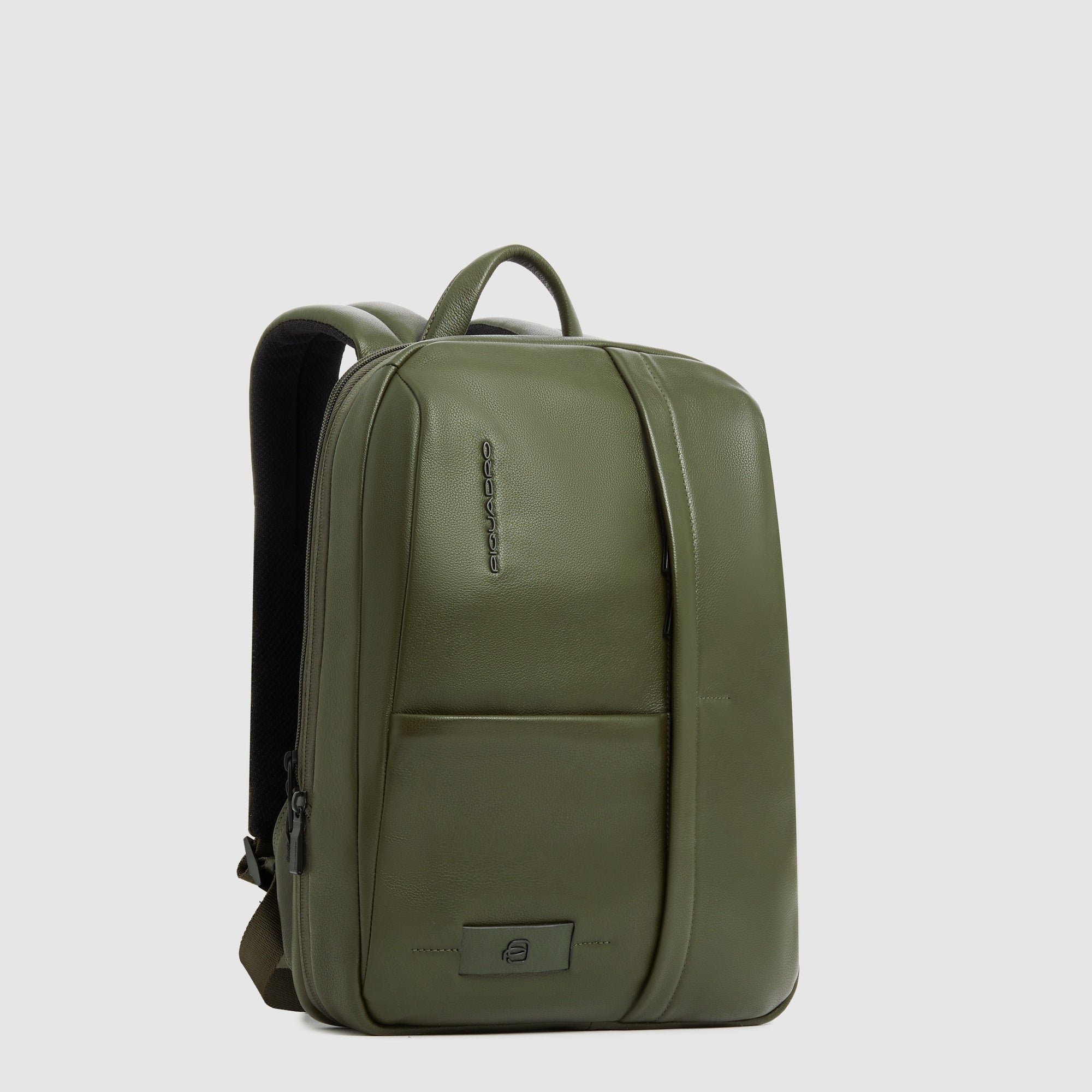 Expandable 14" laptop backpack PIQUADRO Green