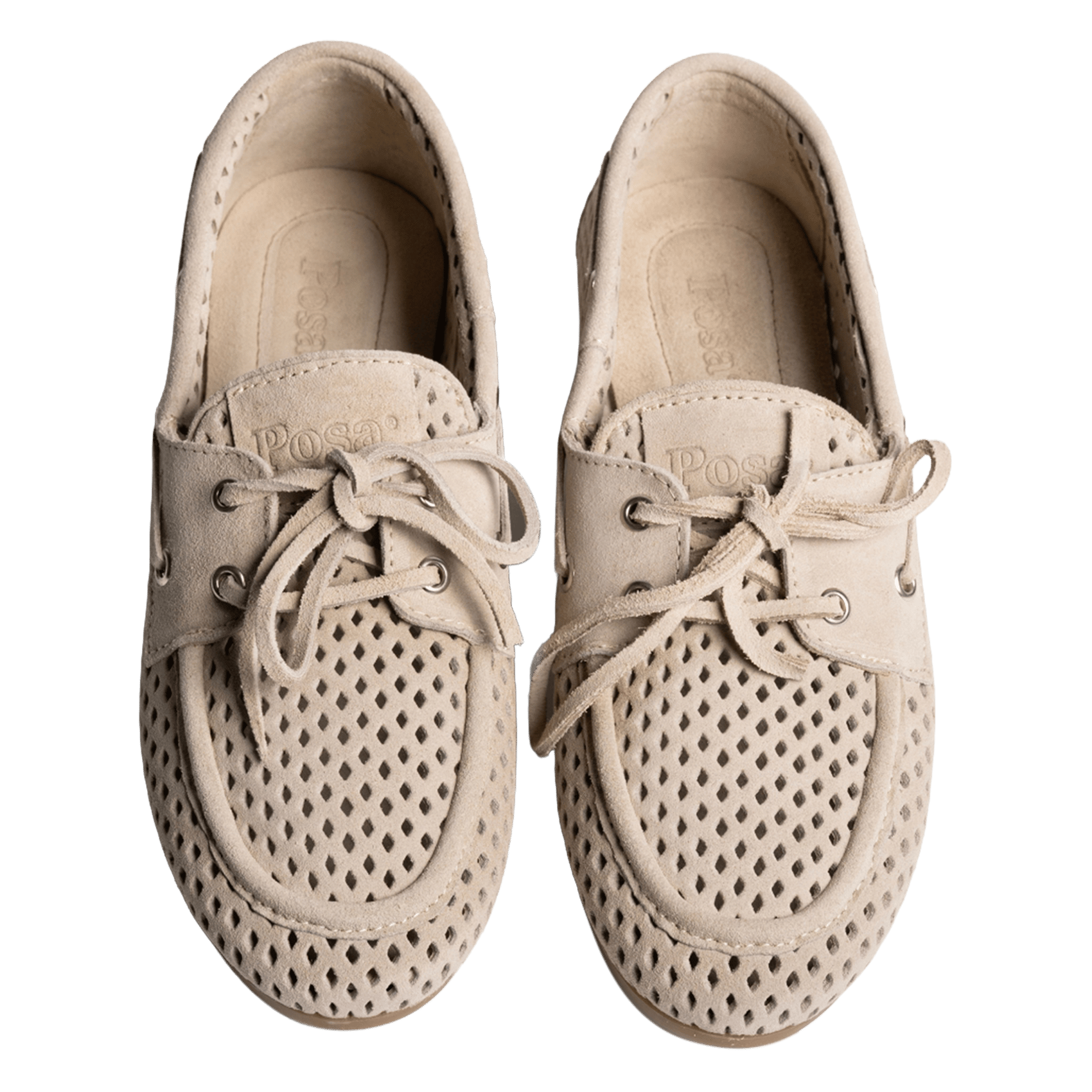 Arthus leather Derby shoes  POSA Beige