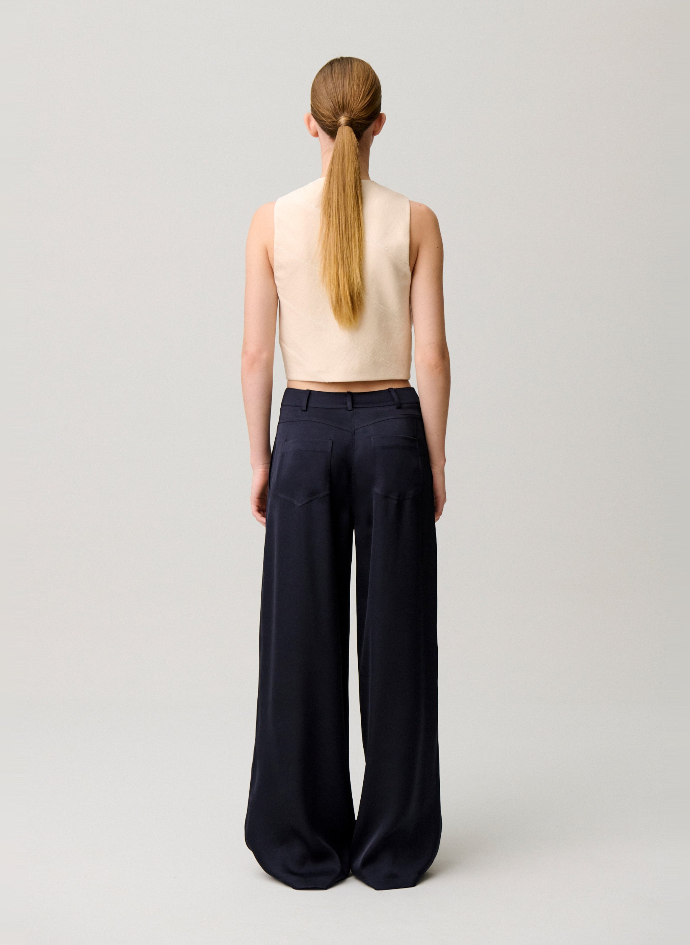 Pantalon large  CLAUDIE PIERLOT Bleu