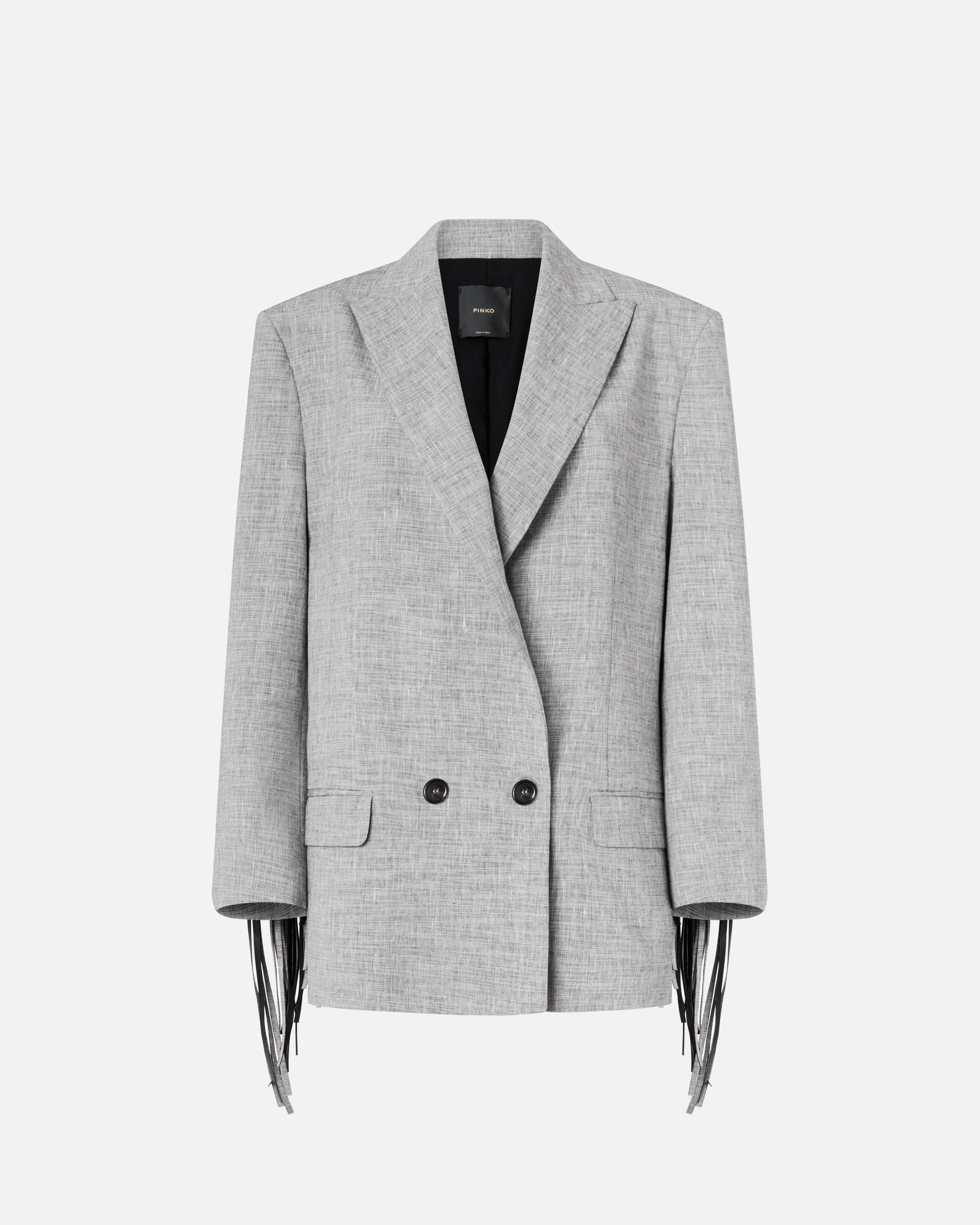 Veste croisée à franges PINKO Multicolore