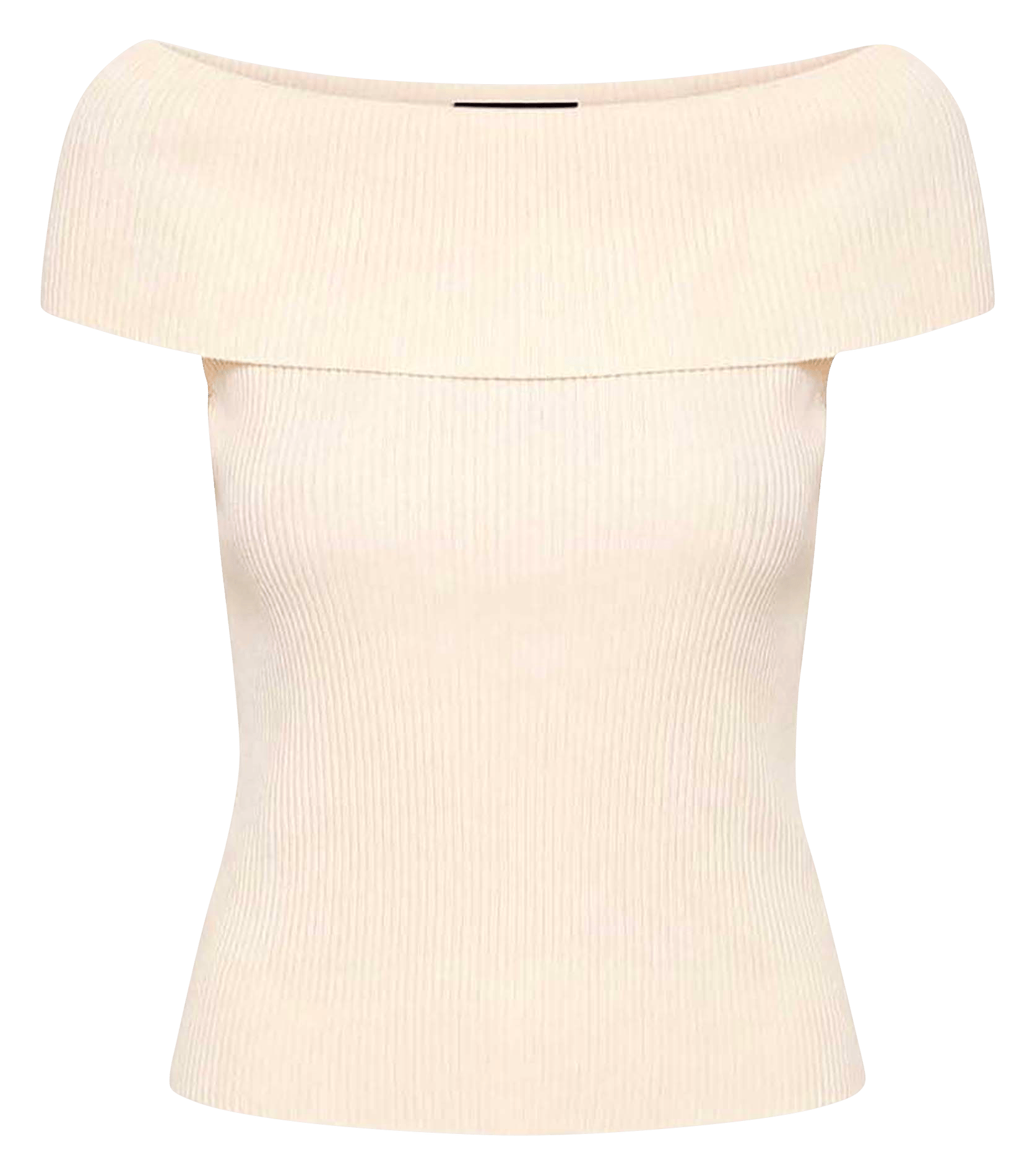 Top met ribbeltextuur TARA JARMON Beige