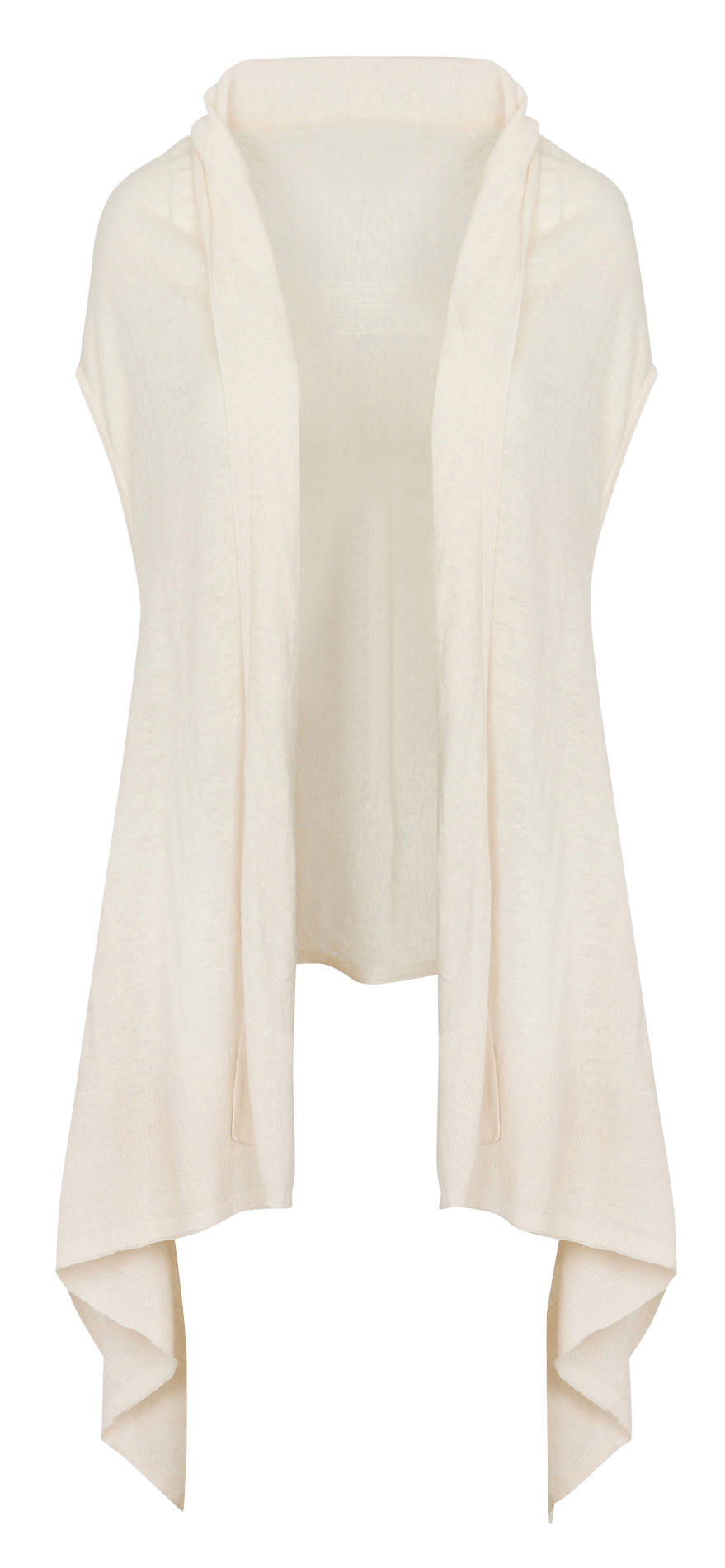 Ärmellose Leinenweste MAJESTIC FILATURES Beige