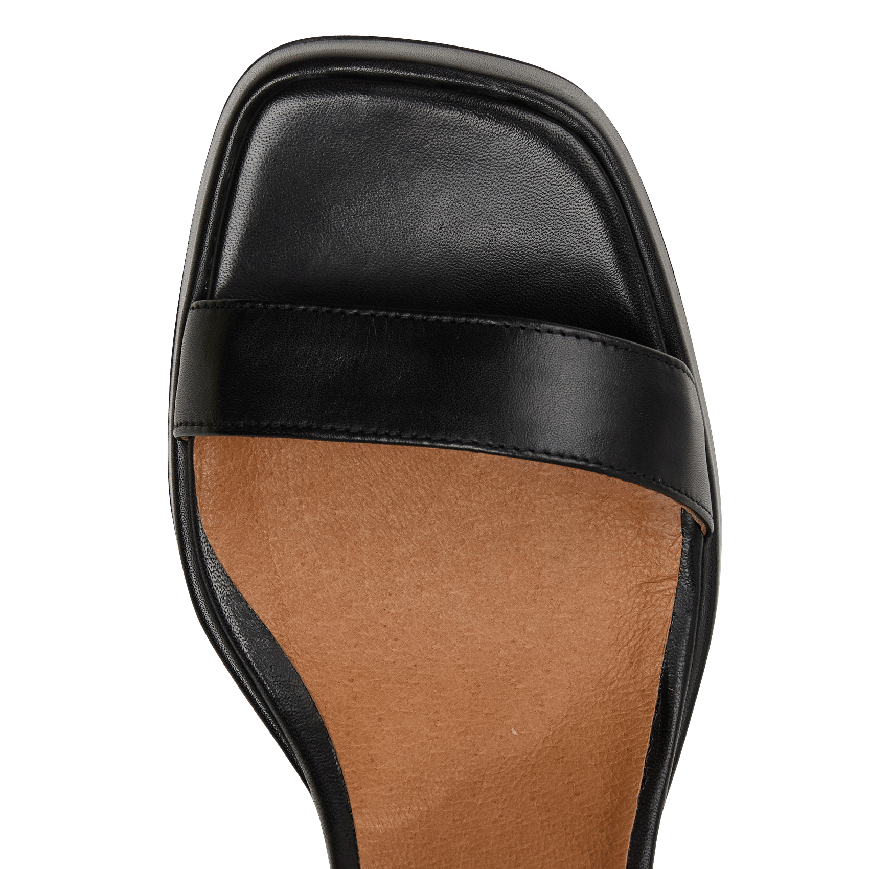 Sandales à talon en cuir LA FEE MARABOUTEE Noir