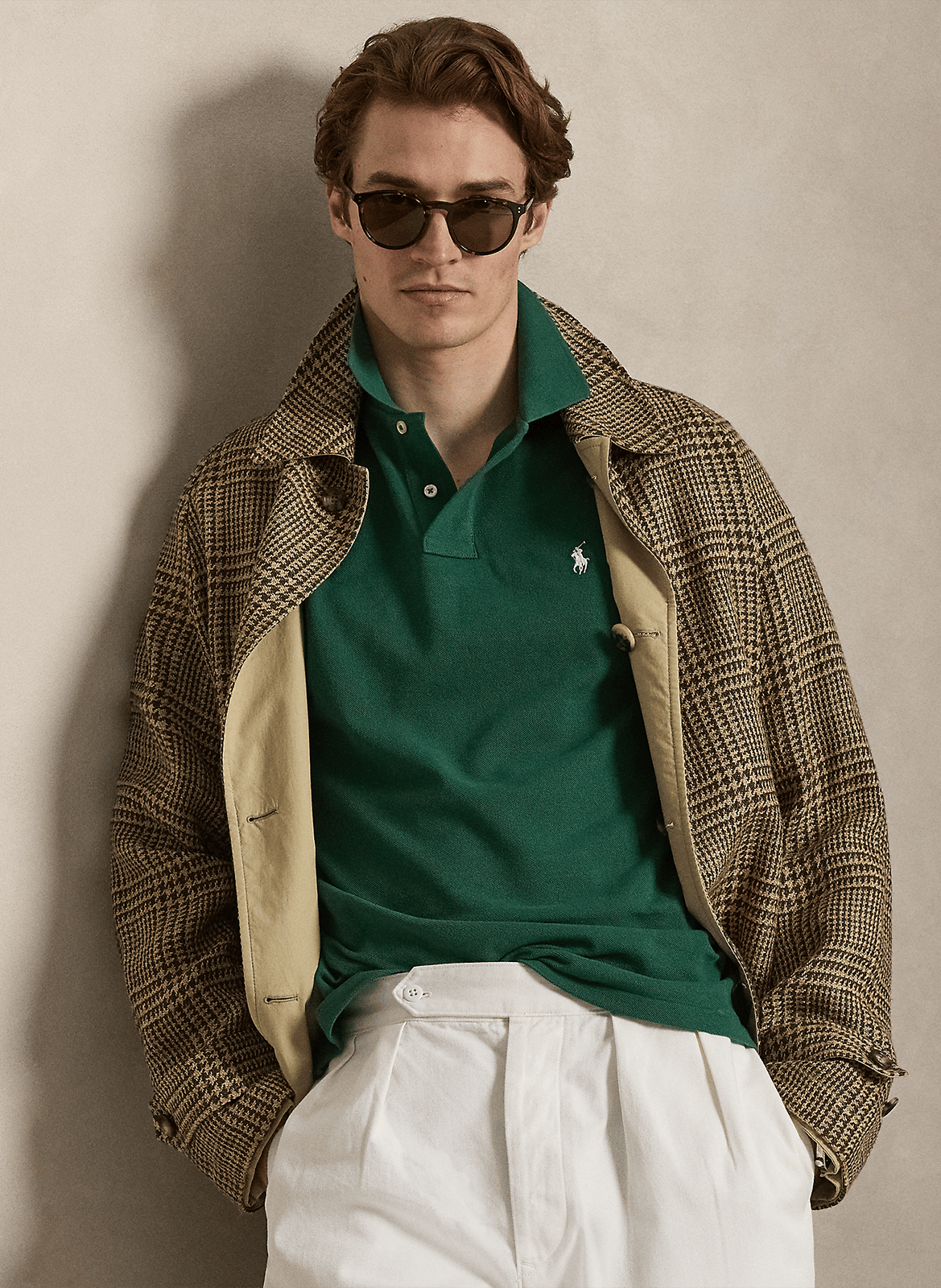 Poloshirt aus Baumwolle, Slim Fit | Grun POLO RALPH LAUREN Herren