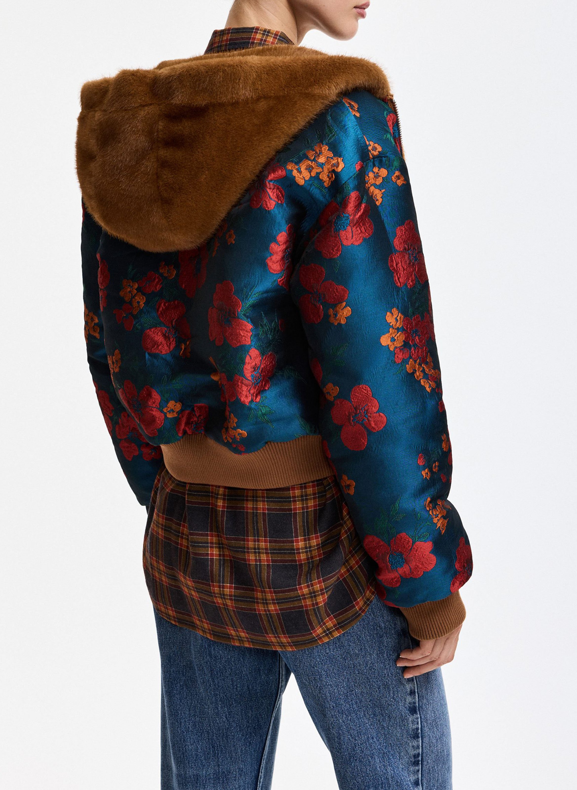 Veste à capuche oversize réversible ESSENTIEL ANTWERP Marron