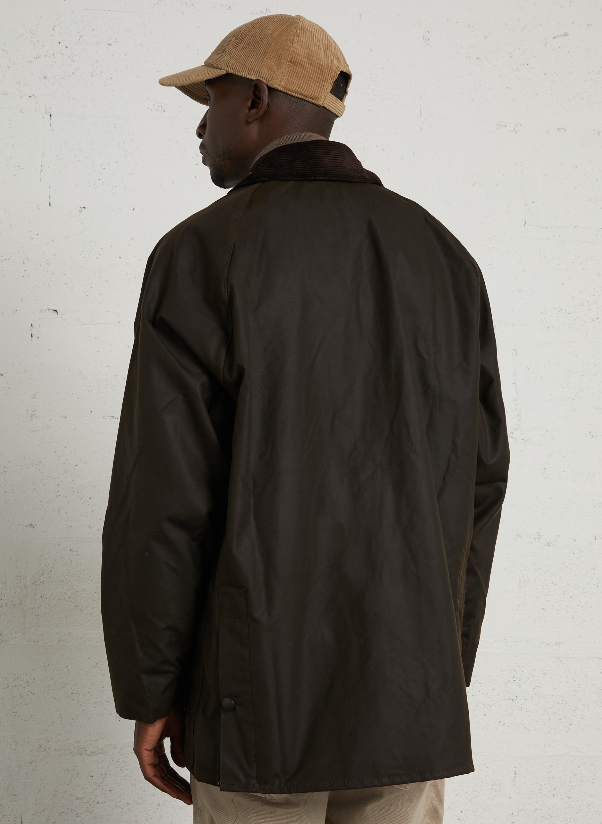 Veste col classique en coton BARBOUR Kaki