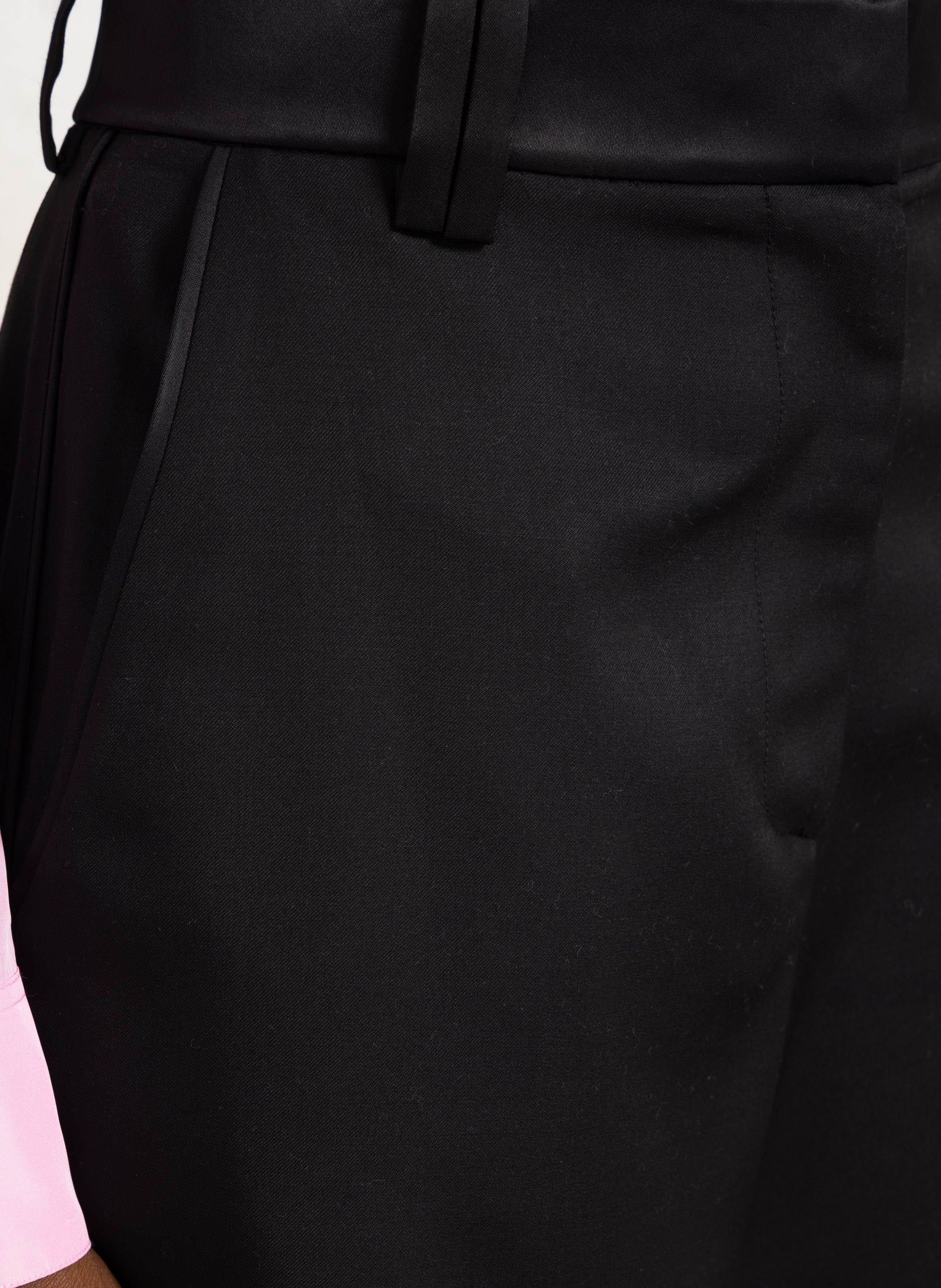 Wool tailored trousers MARGAUX LONNBERG Black