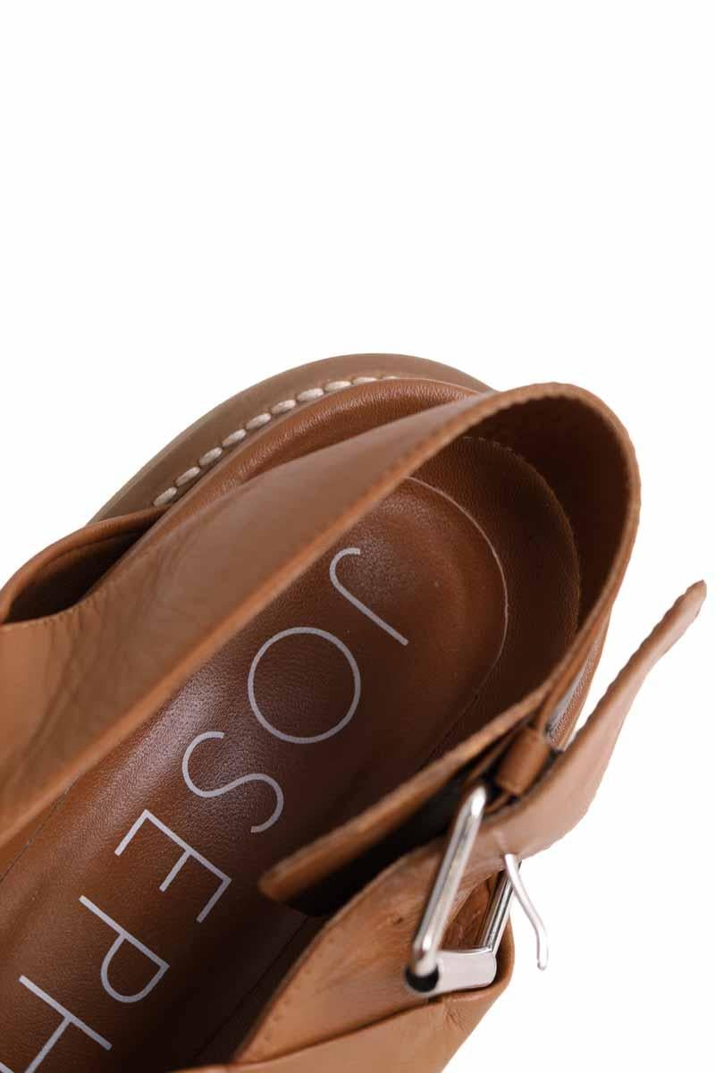 Faux leather sandals JOSEPH - Seconde Main Brown