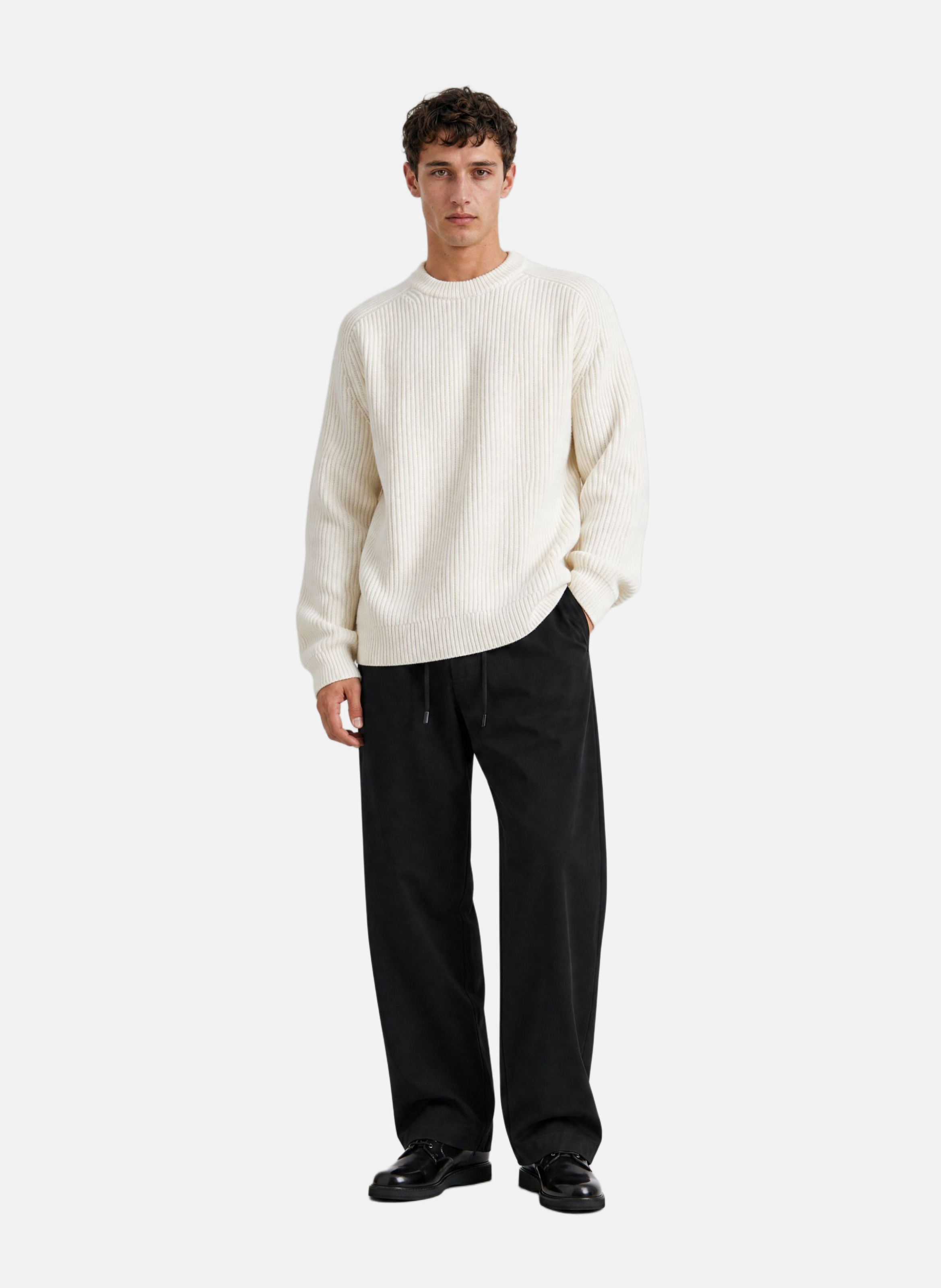 Round-neck wool sweater THE KOOPLES Beige