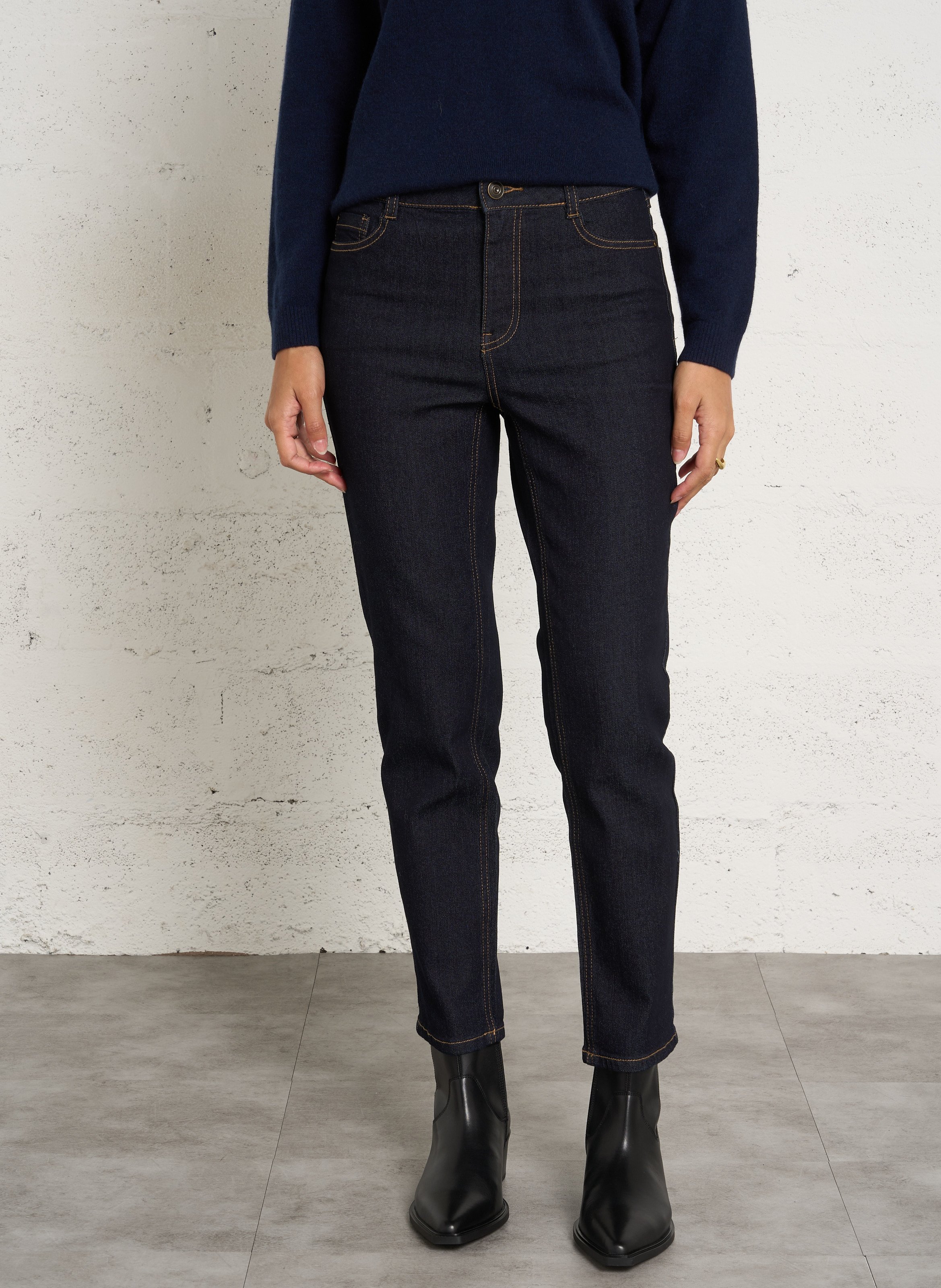 Slim stretch jeans, length 34 MAISON 123 Blue
