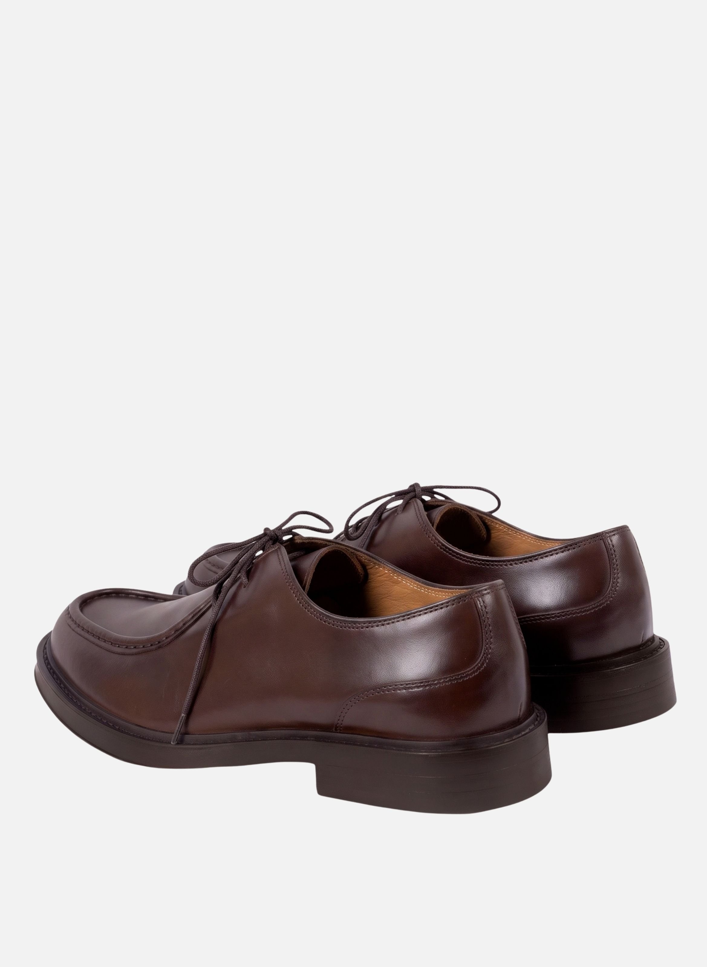 Derbies plateau mathis cuir JULES & JENN Marron