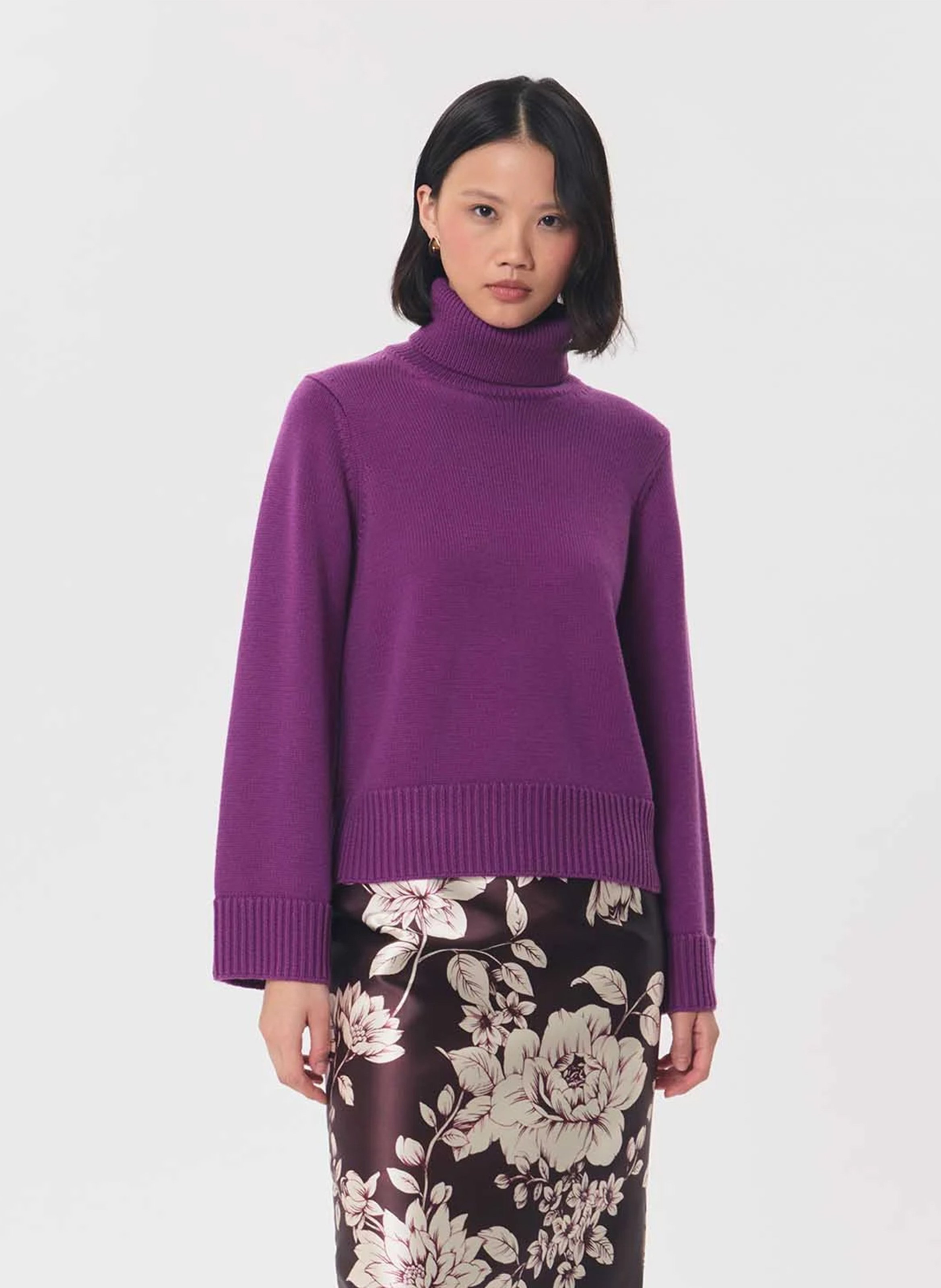 Pull oversize col roulé TARA JARMON