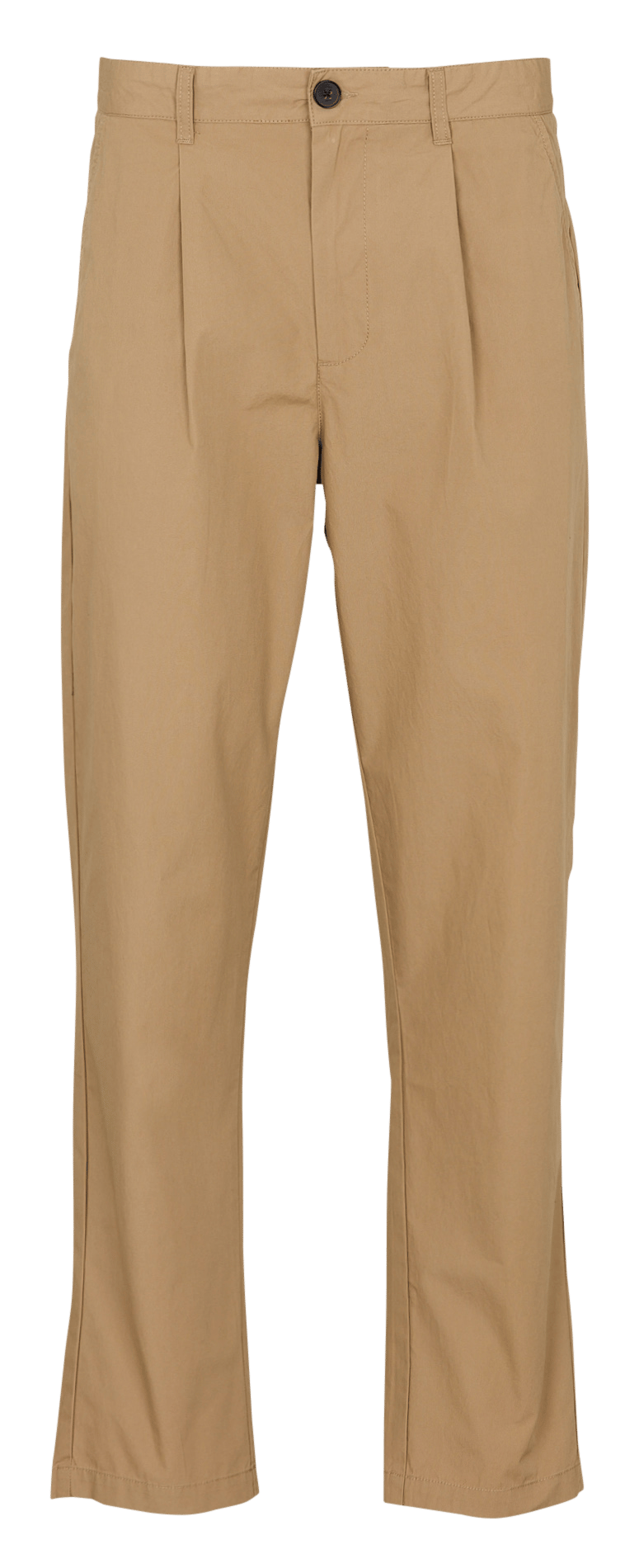 Straight-leg cotton pants MINIMUM Beige