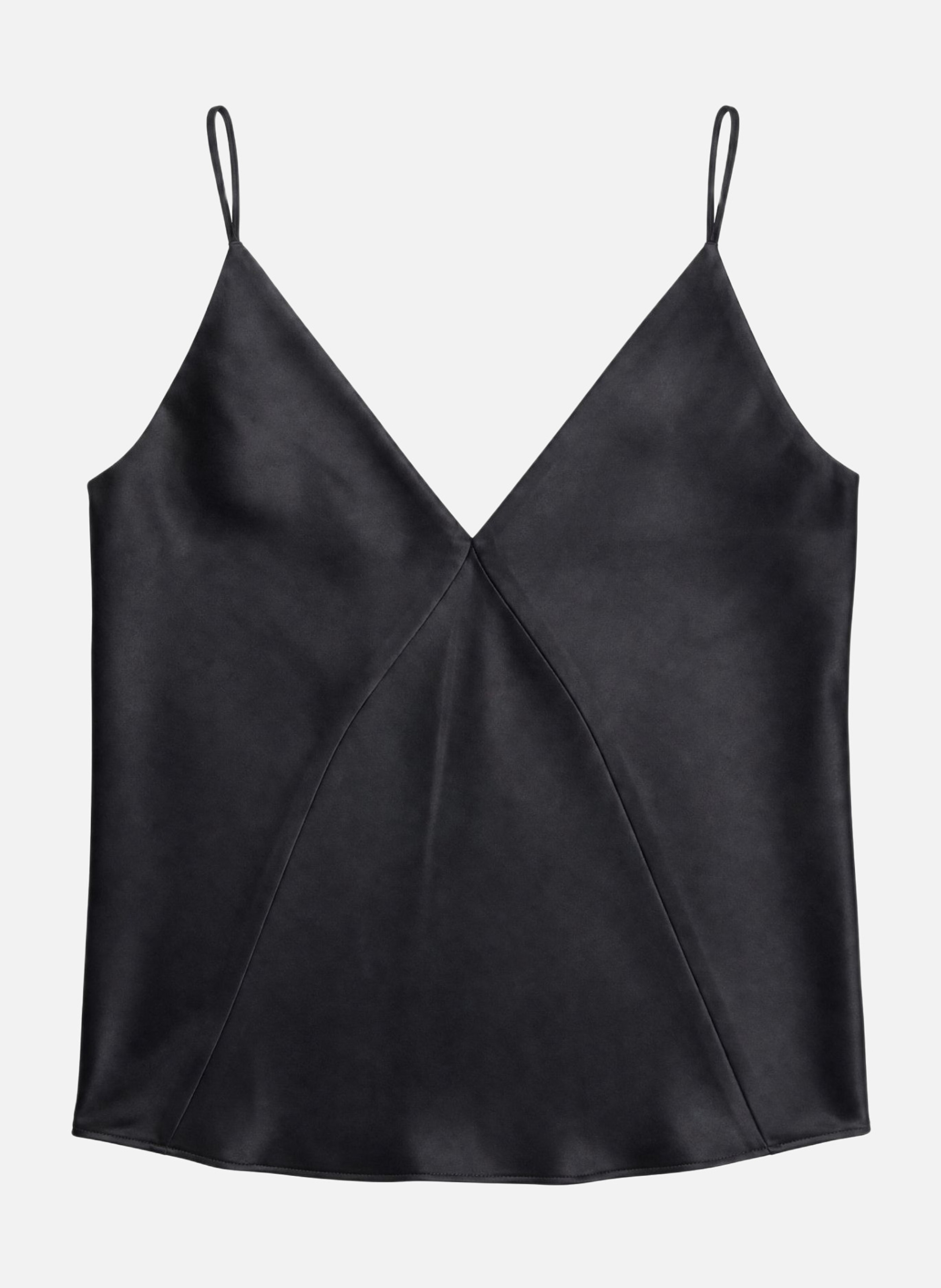 Fine-strapped satin top THE KOOPLES Black