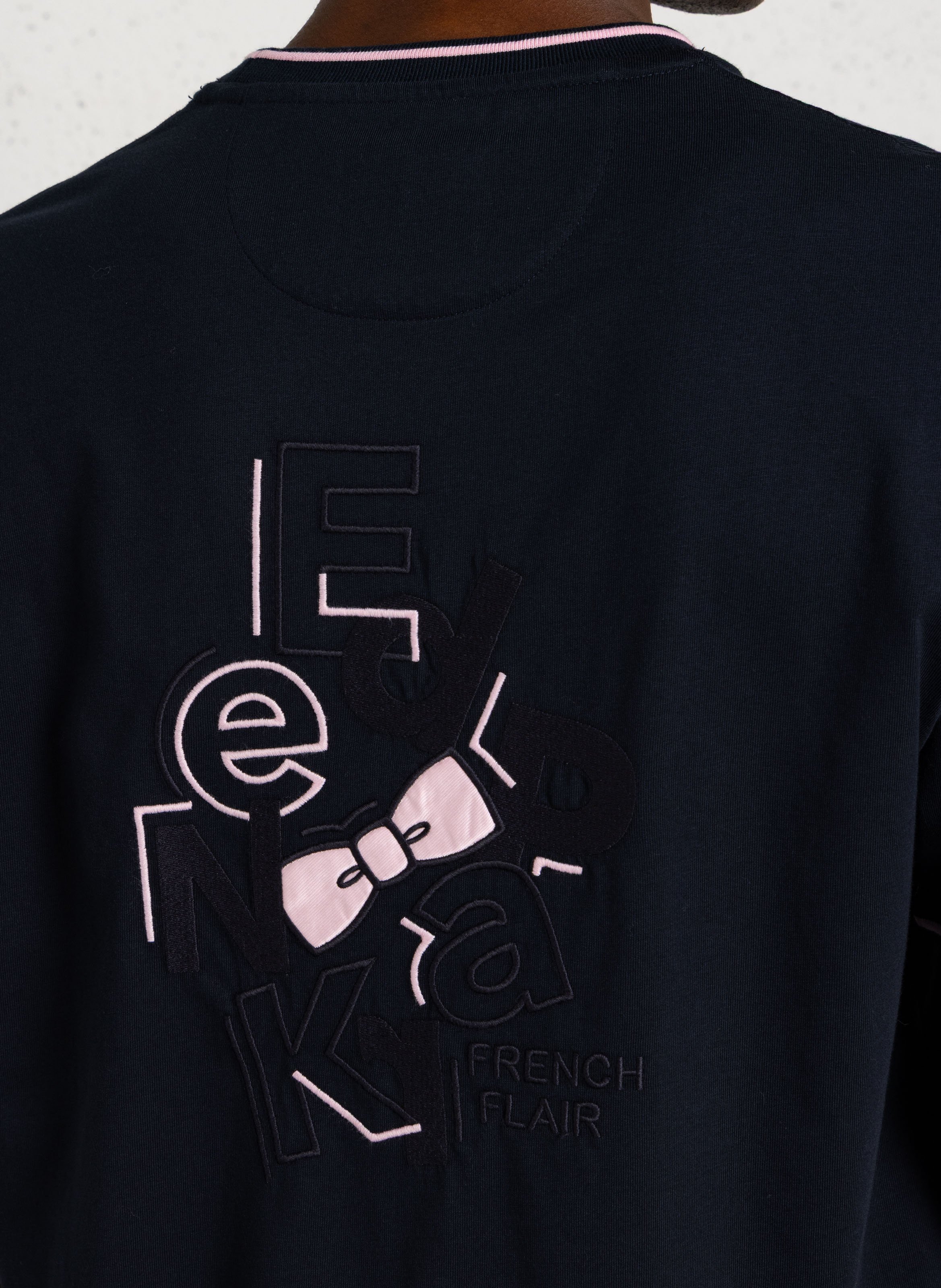 Tee-shirt droit en coton EDEN PARK Bleu