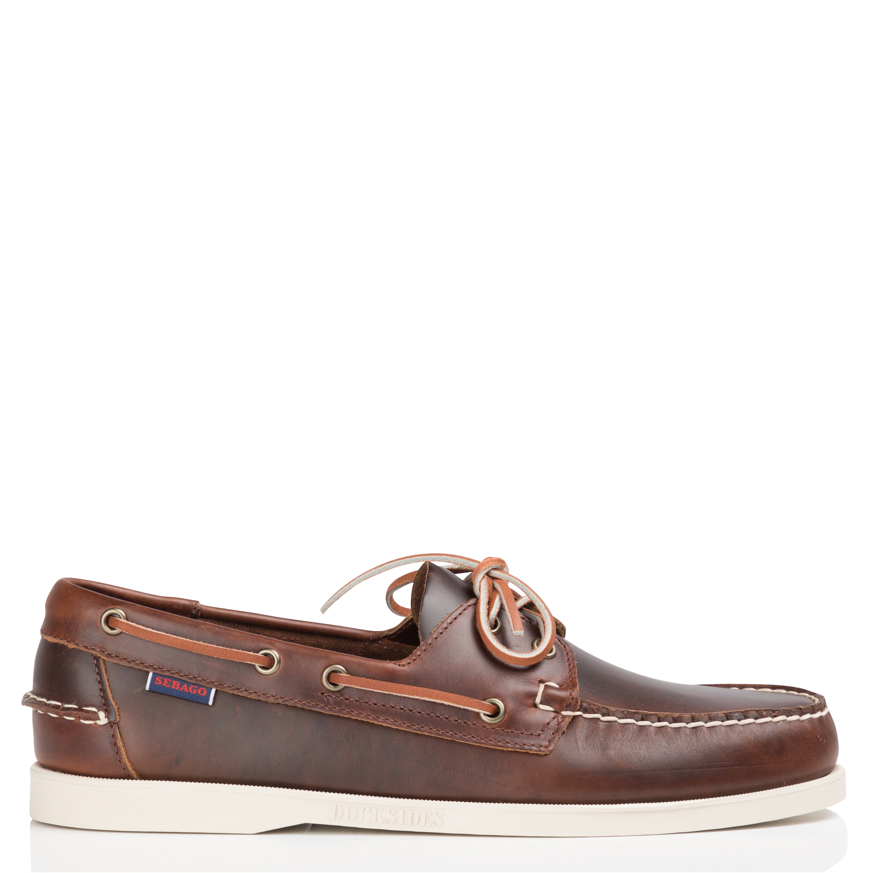 Leather deck shoes SEBAGO Brown