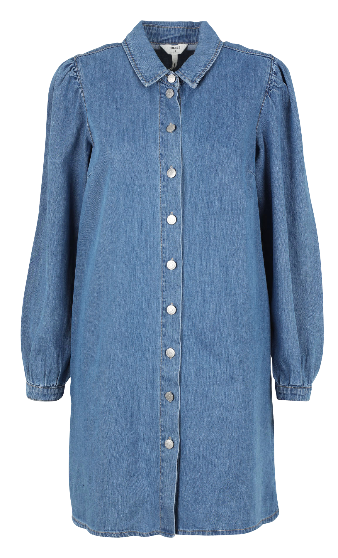 Overhemdjurk van spijkerstof OBJECT Blauw