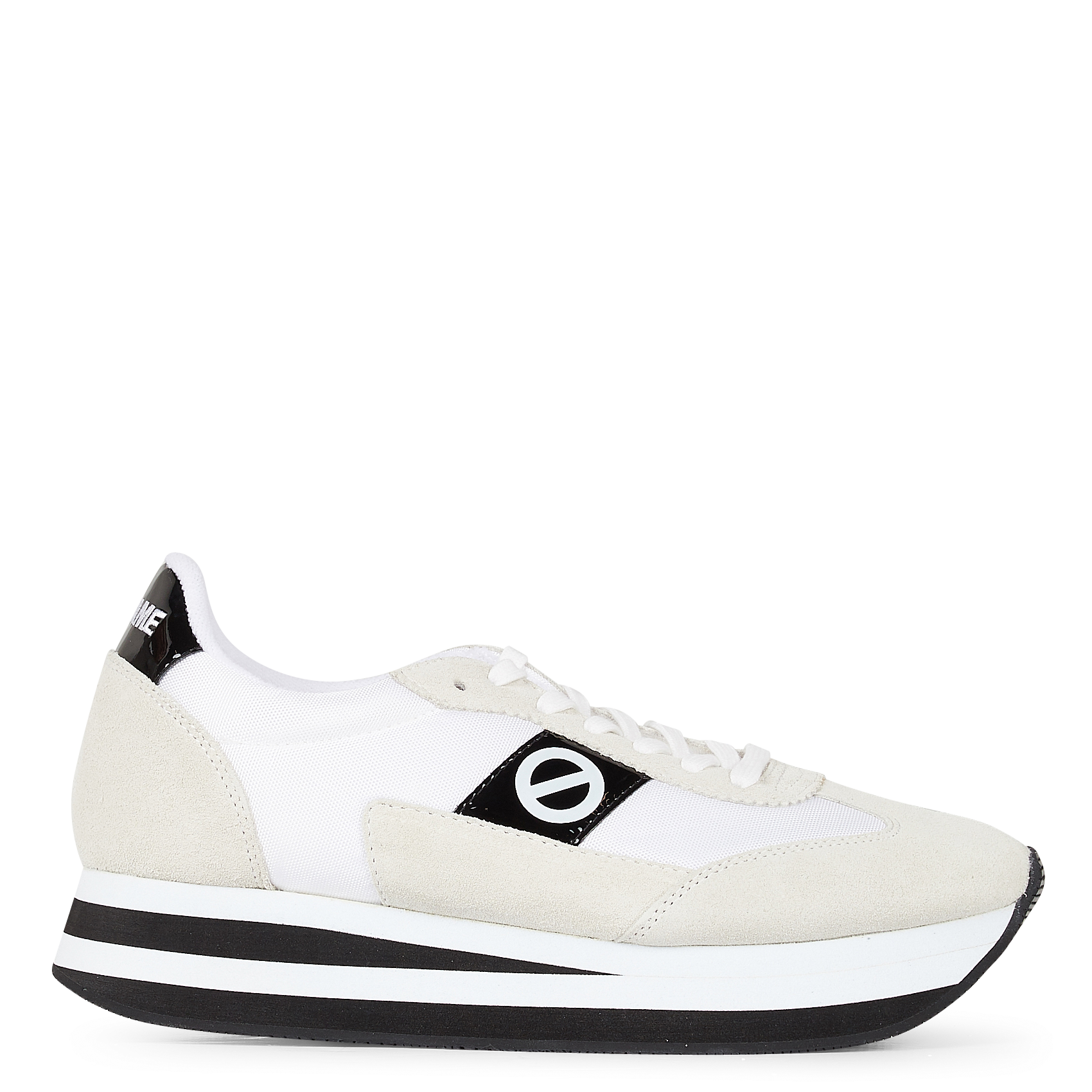 Baskets basses en cuir mélangé NO NAME