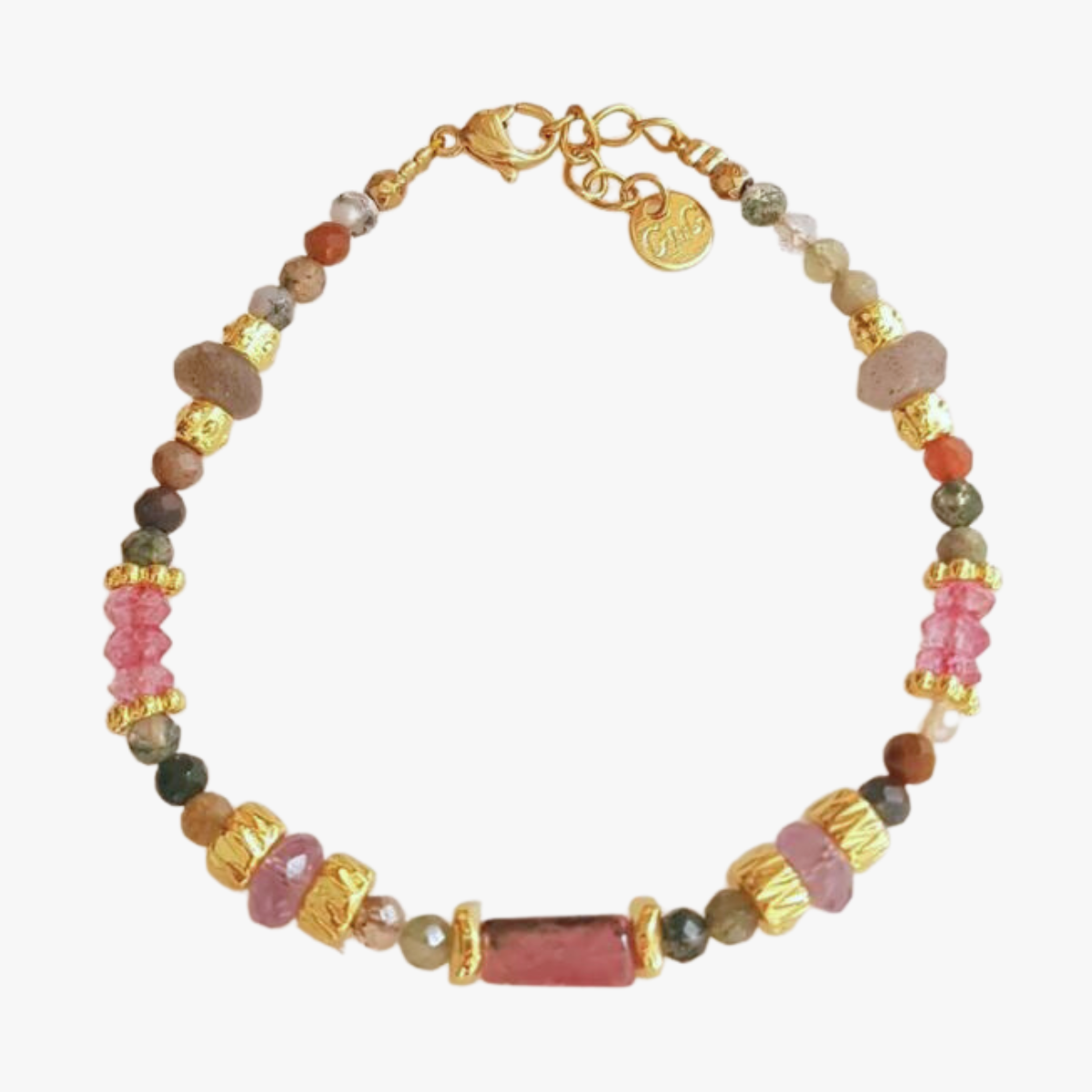 Indian agate bracelet GINANDGER Multicolored